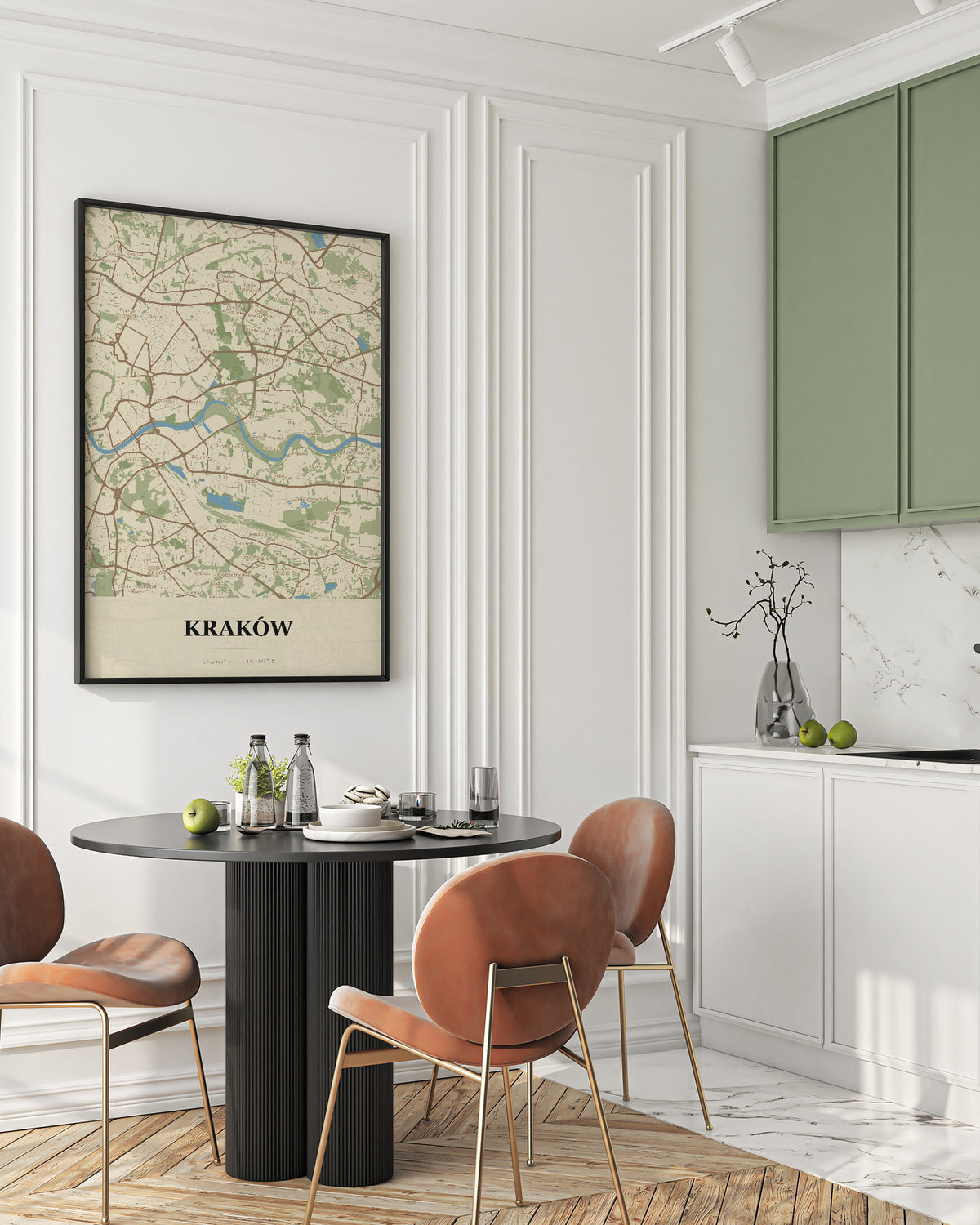 Poster KRAKAU - Stadtkarte - Stadtkarte von Krakau - 2
