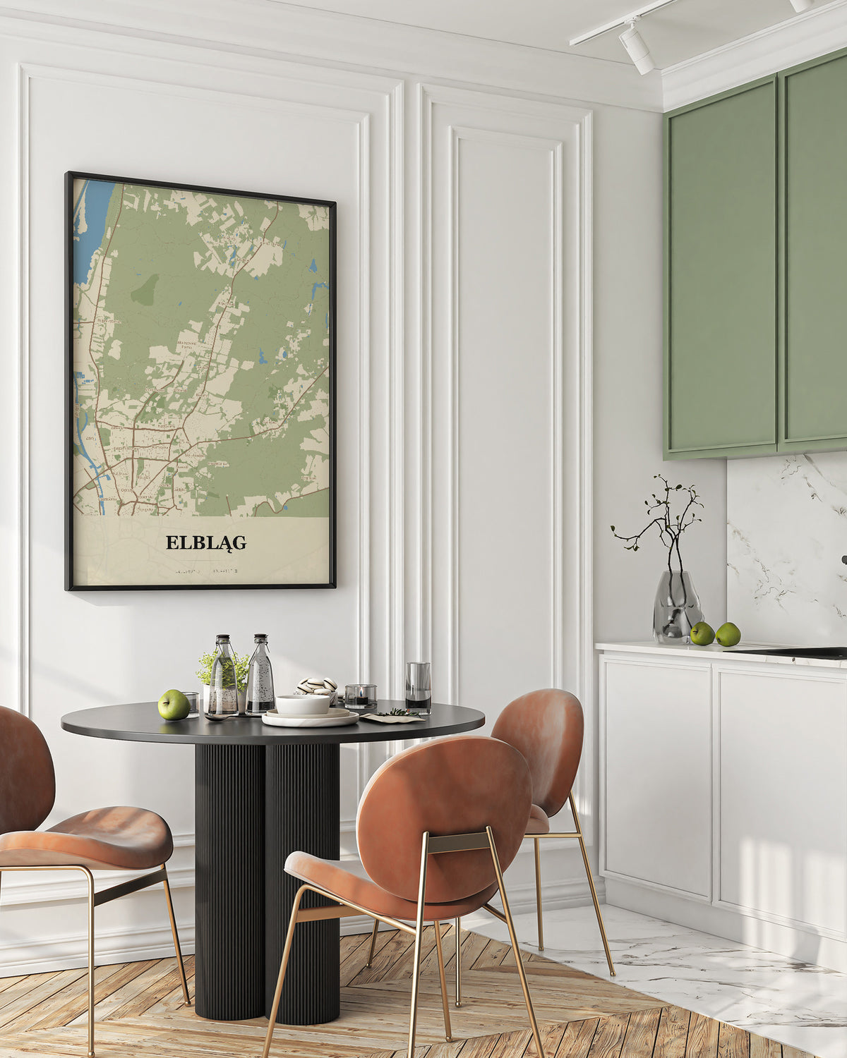 Poster ELBLĄG - Stadtplan - 2