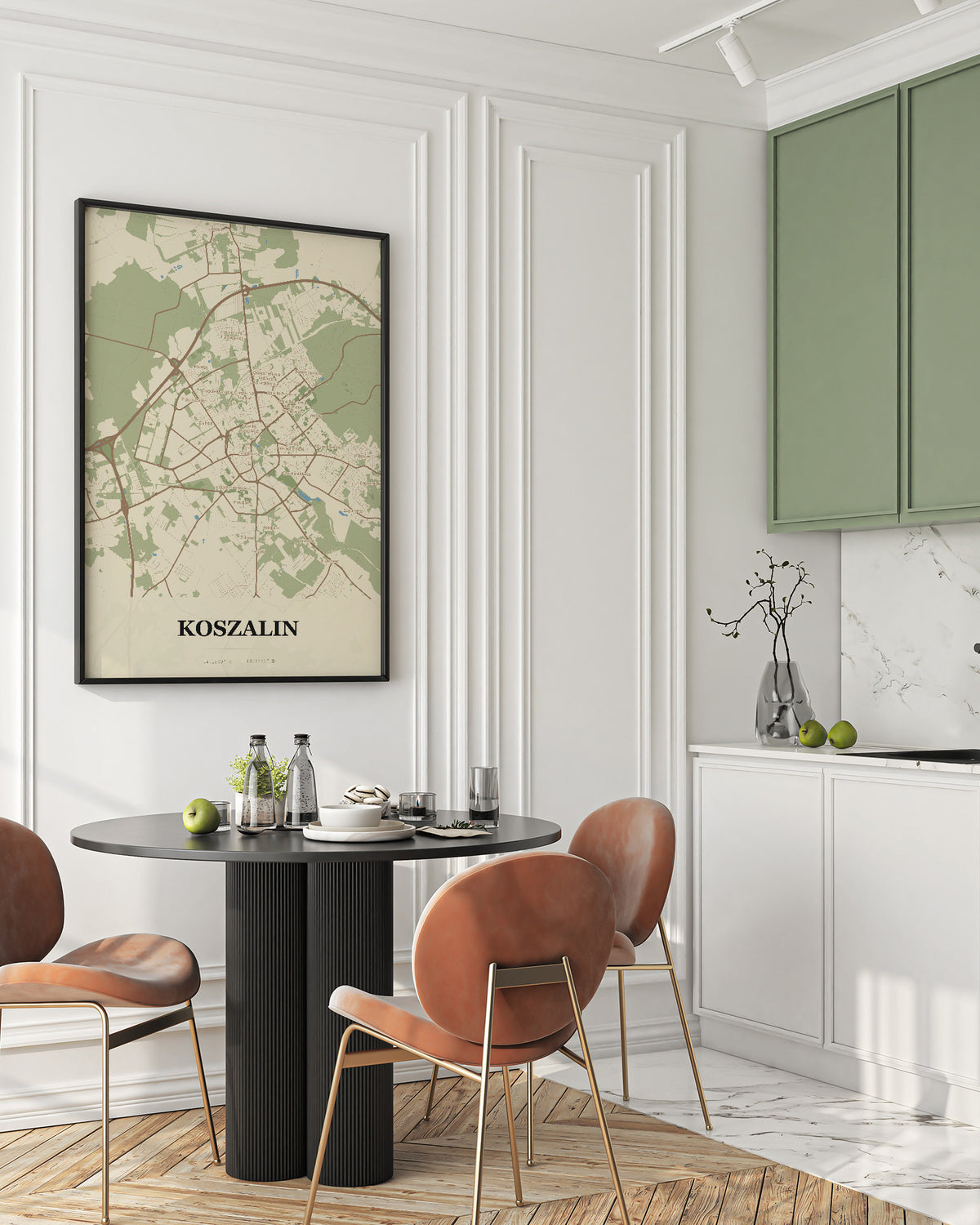Poster KOSZALIN - Stadtkarte - Stadtkarte zur Wanddekoration - 2
