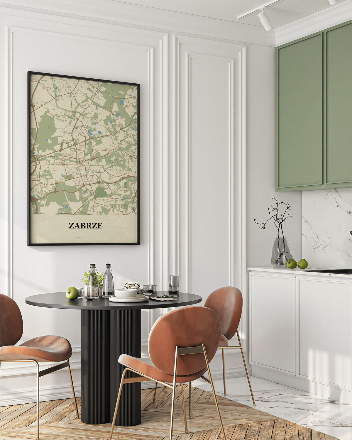 Poster Zabrze - Stadtkarte - 2