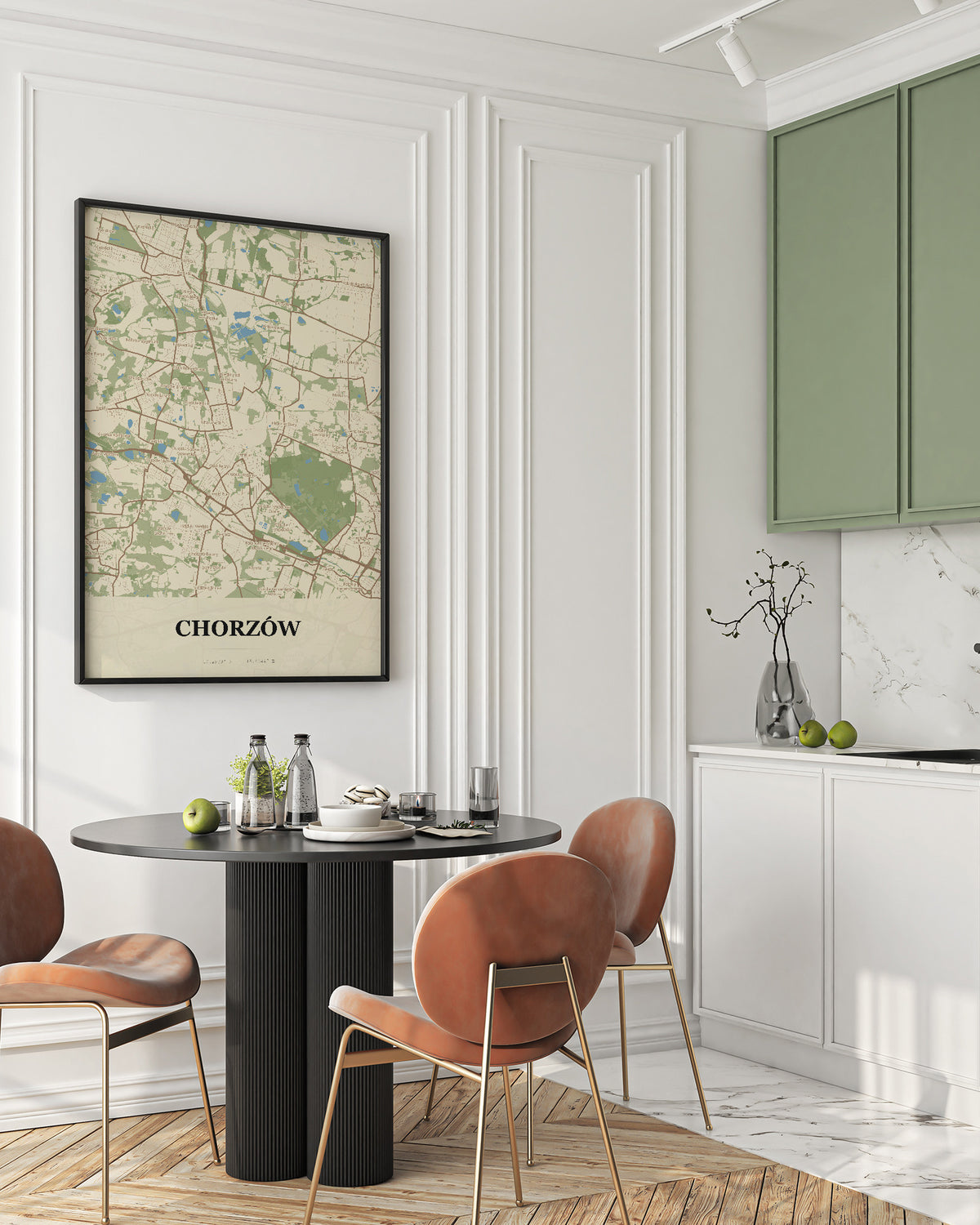 Poster CHORZÓW - Stadtkarte, Stadtkarte Chorzów - 2