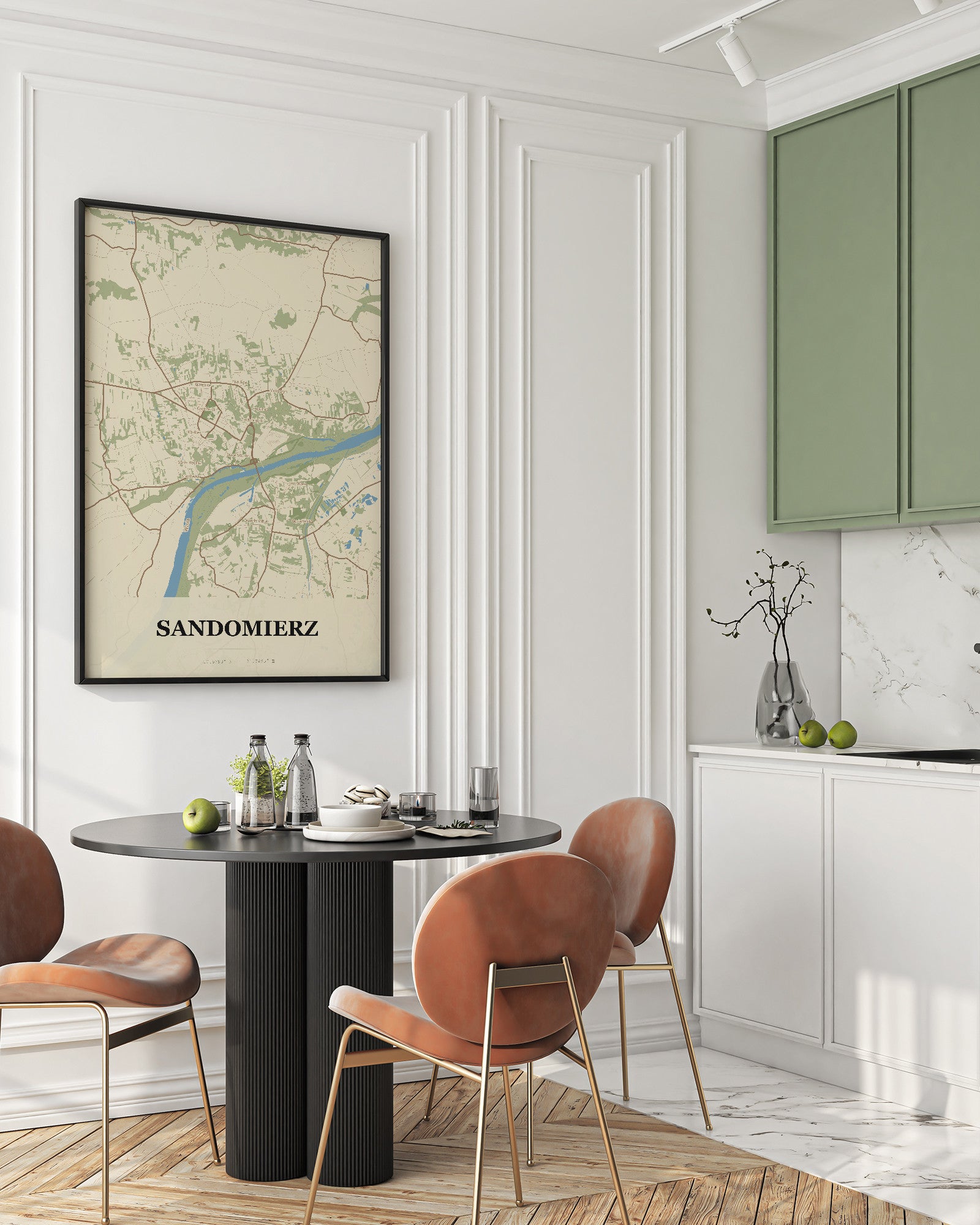 Plakat SANDOMIERZ – mapa miasta - 2