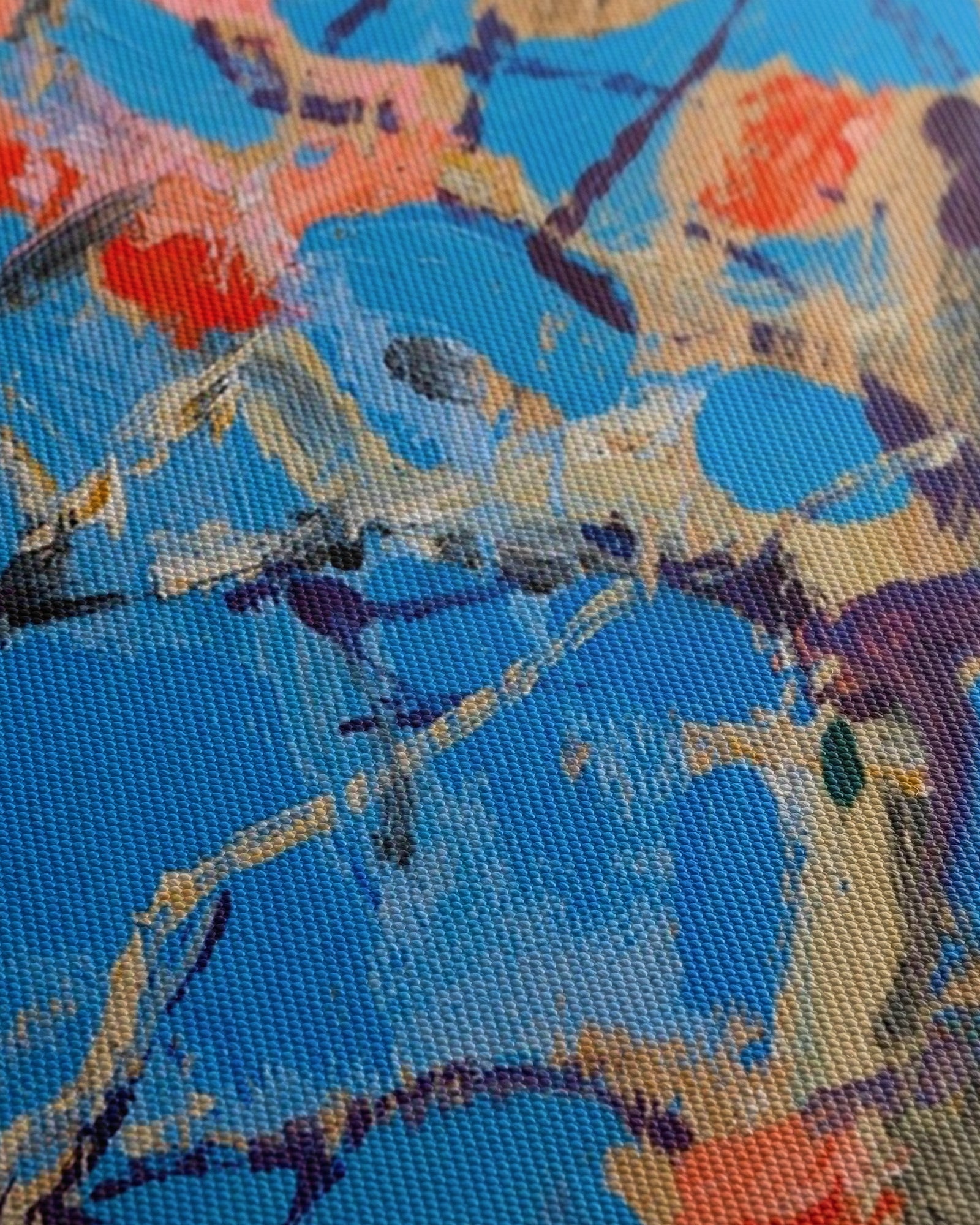 Obraz na płótnie "Kwitnące drzewo koralowe w rozkwicie" - Akseli Gallen-Kallela - Kwitnace drzewo koralowe w rozkwicie_Canvas szczegol.jpg