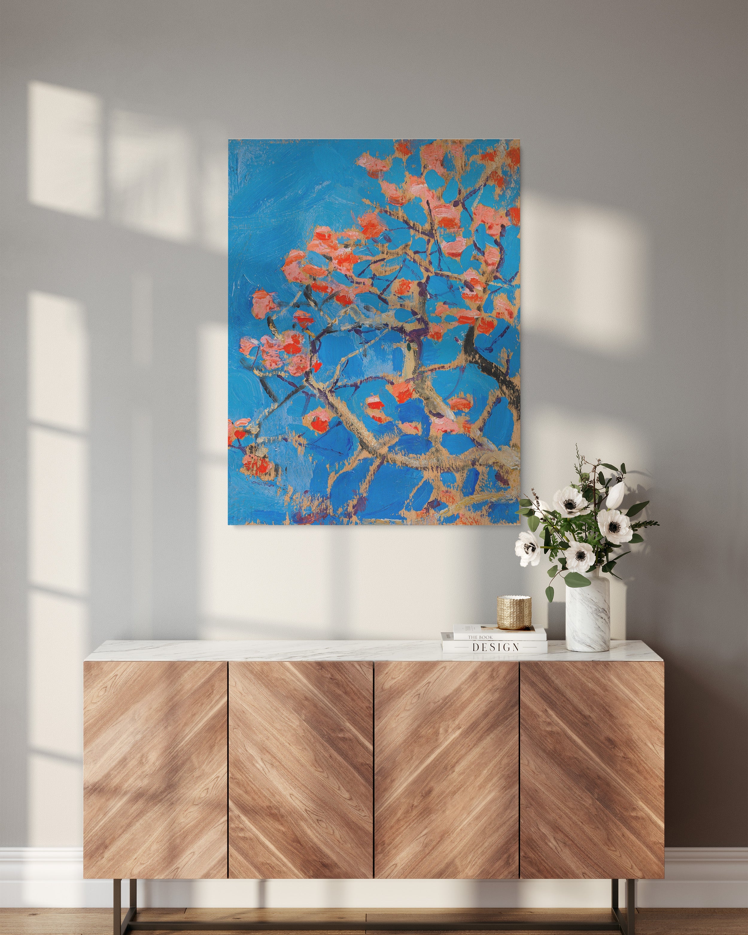 Obraz na płótnie "Kwitnące drzewo koralowe w rozkwicie" - Akseli Gallen-Kallela - Kwitnace drzewo koralowe w rozkwicie_Obraz do pokoju.jpg