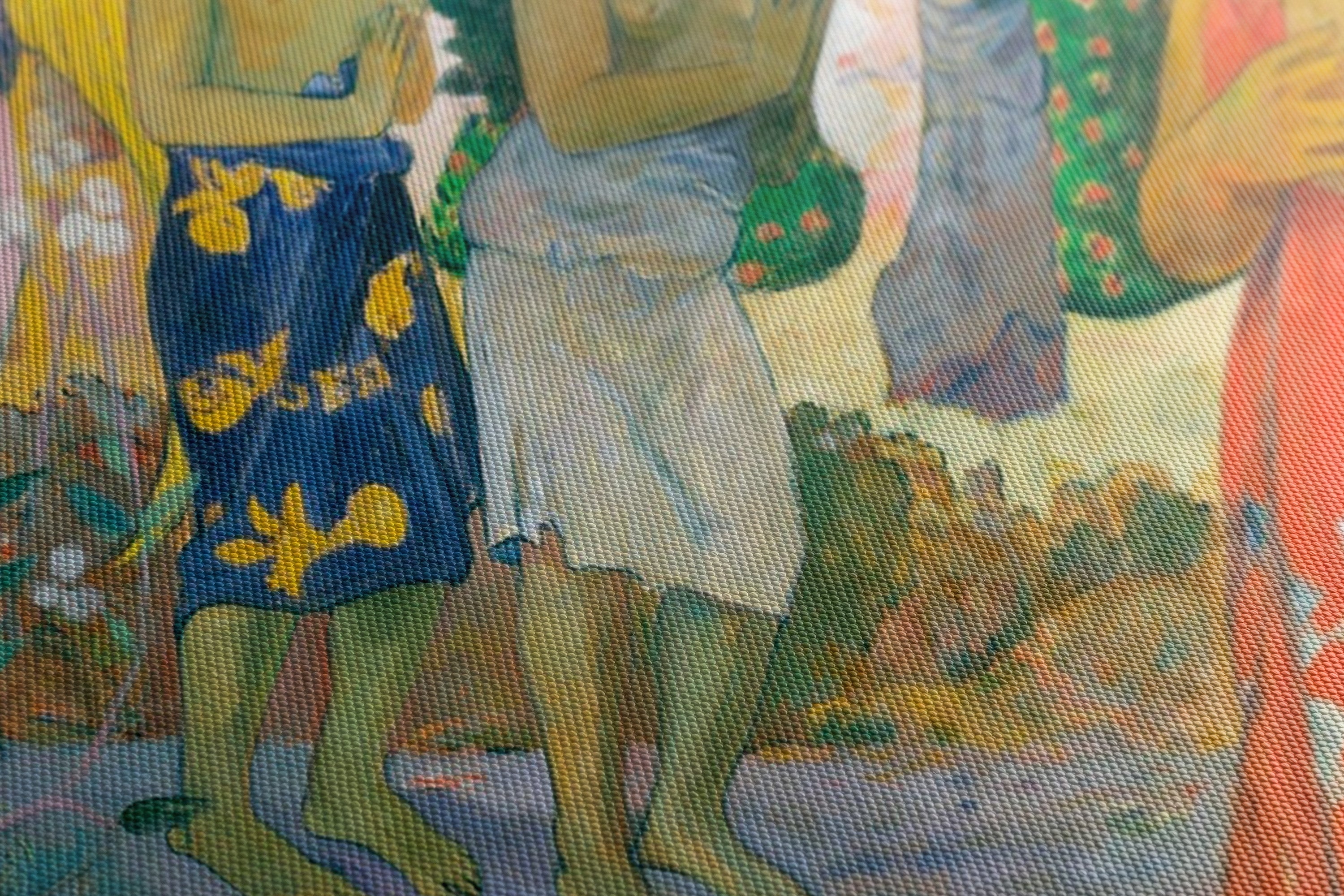 Obraz na płótnie La Orana Maria - Paul Gauguin - La Orana Maria_Canvas szczegol.jpg