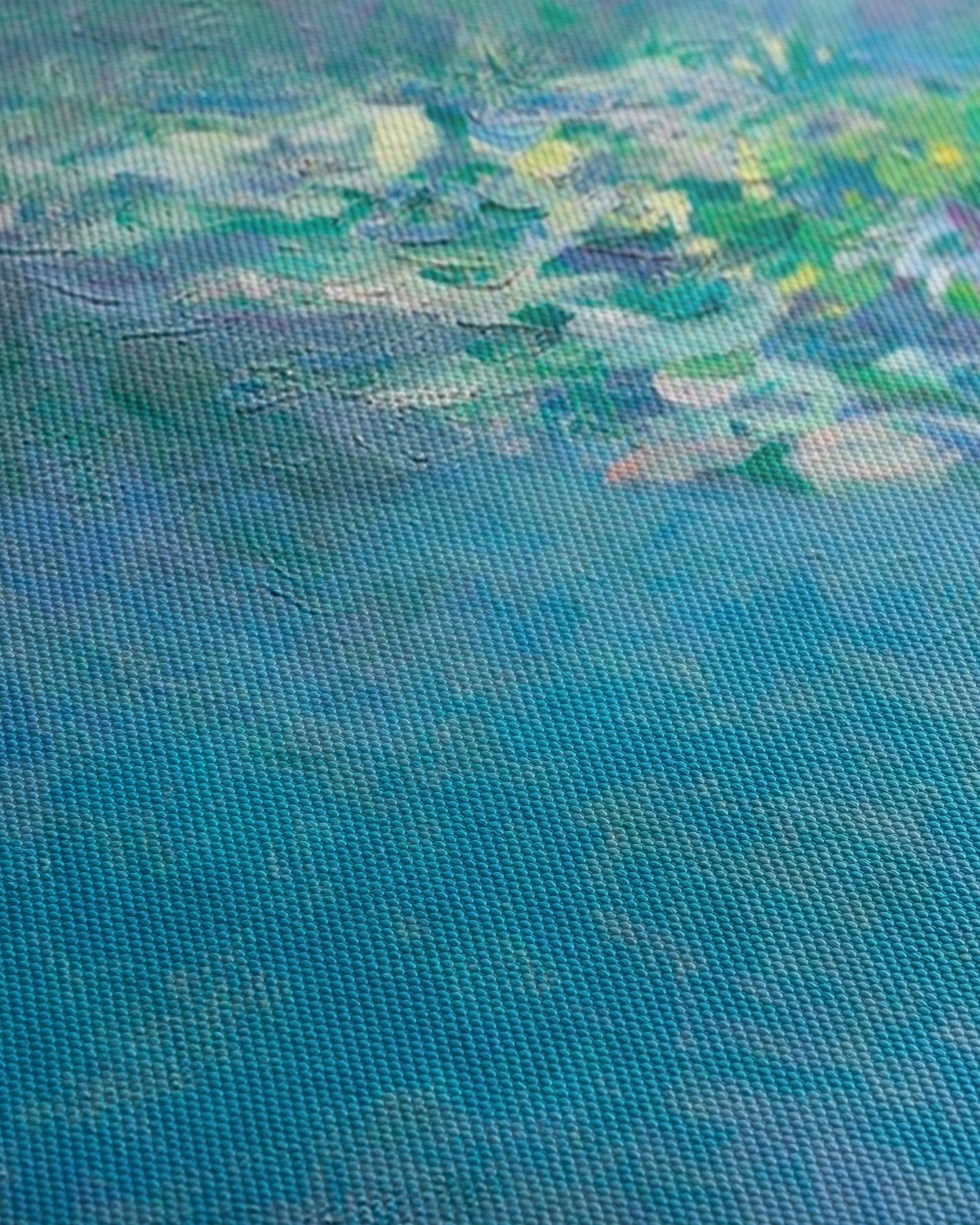 Canvas painting "Water Lilies" – Oscar Claude Monet - Water Lilies_Canvas szczegol.jpg