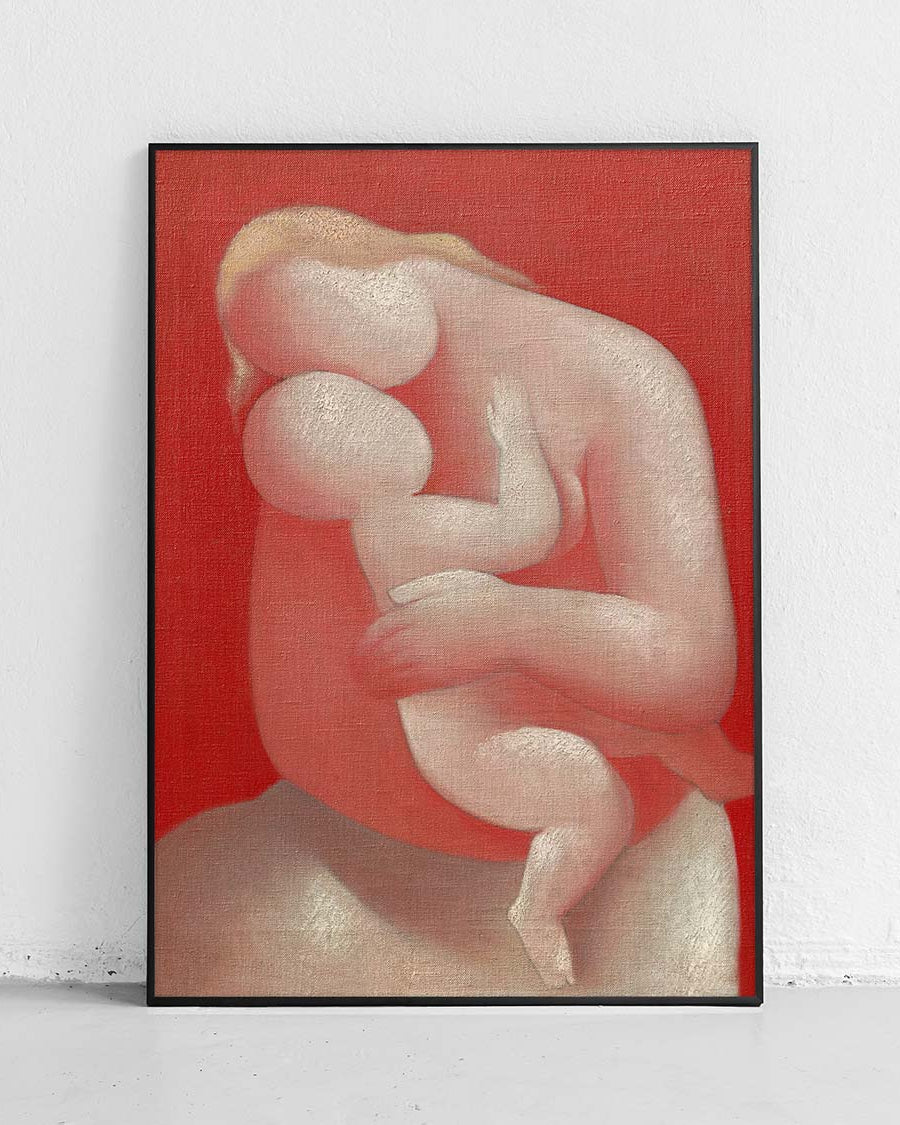 Mutter (rosa Madonna) - Plakat eines Kunstwerks - 1