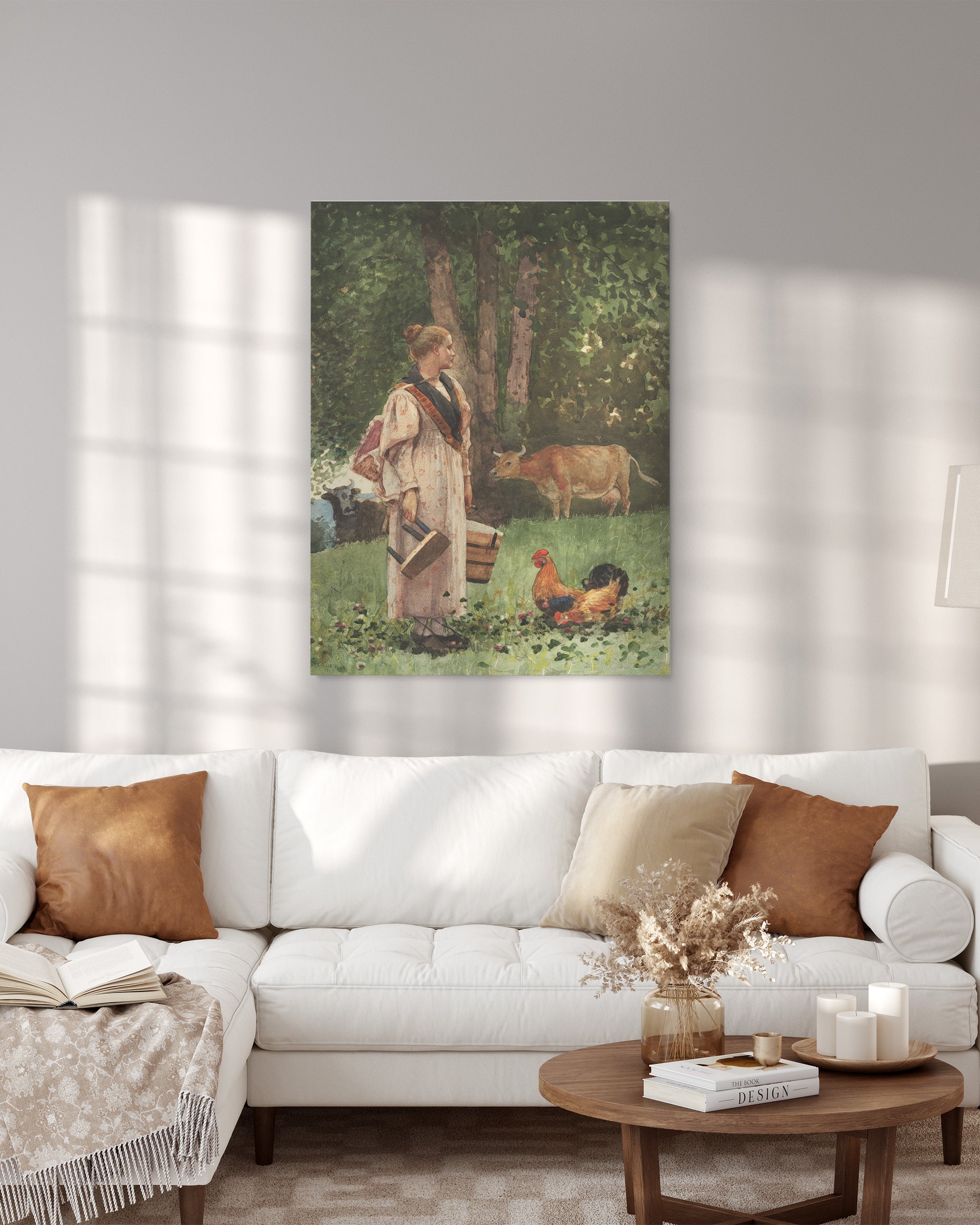 Obraz na płótnie "Mleczarka" - Winslow Homer - Mleczarka_Canvas do salonu.jpg