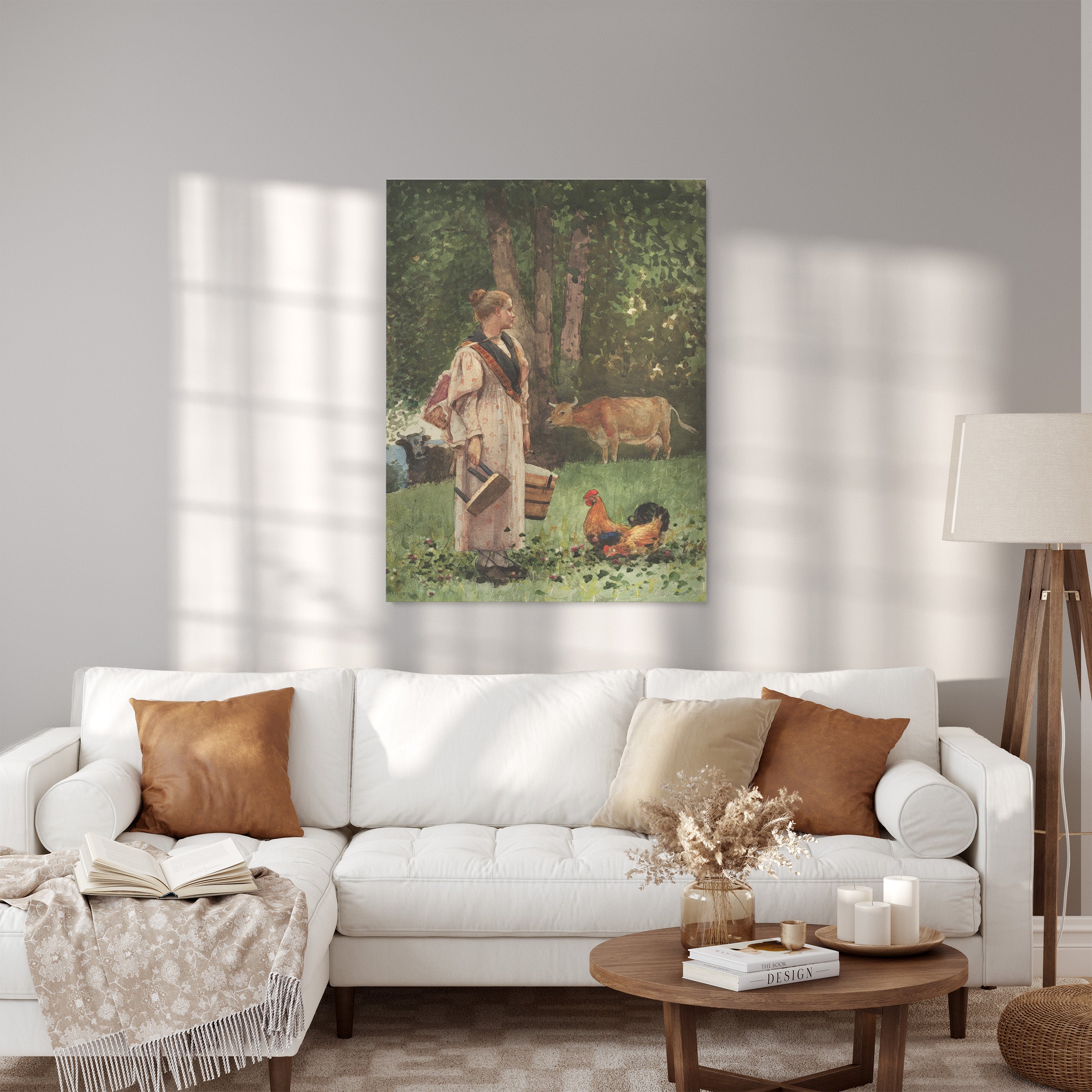 Obraz na płótnie "Mleczarka" - Winslow Homer - Mleczarka_Canvas do salonu.jpg