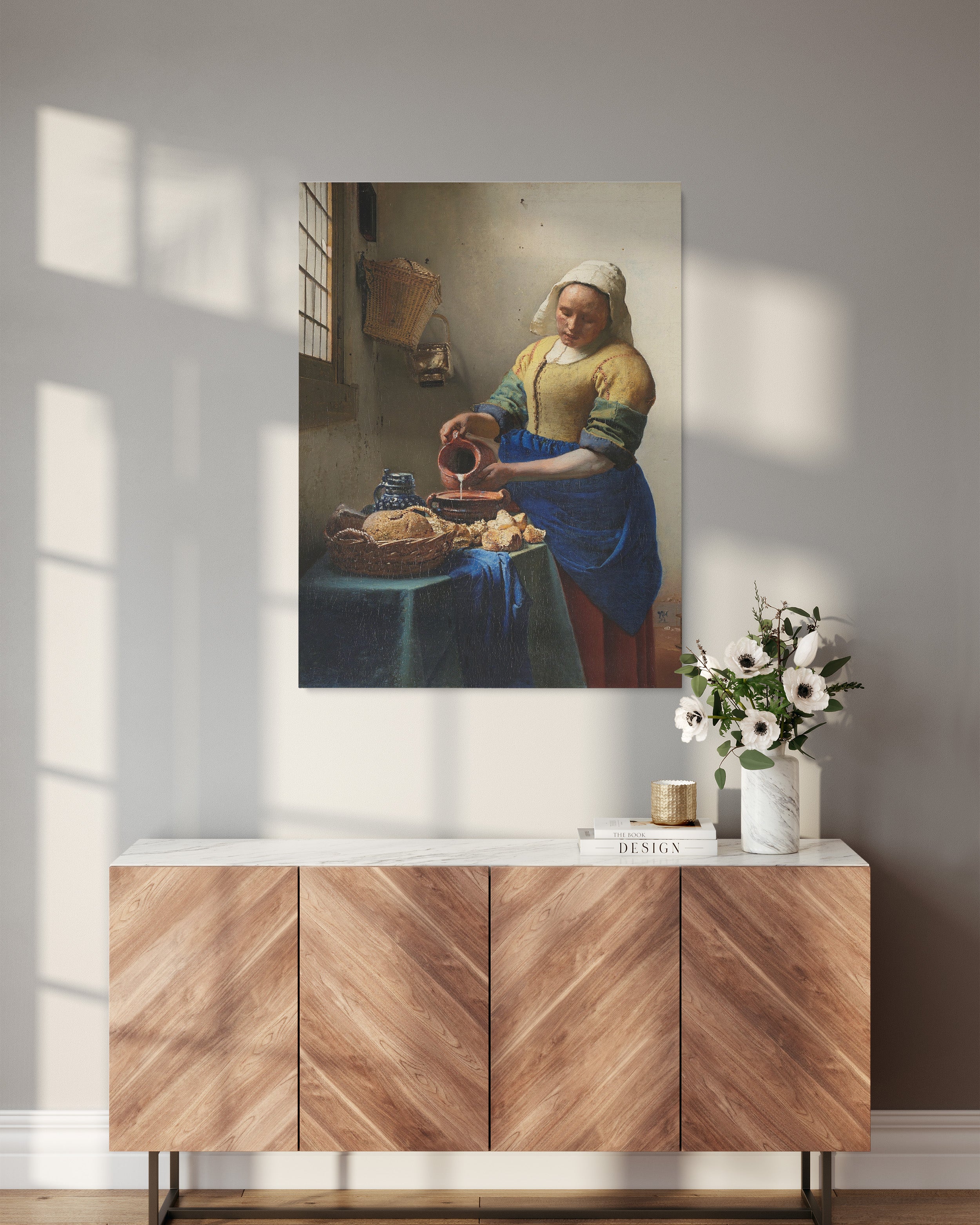 The Milkmaid - Jan Vermeer - portrait canvas - 3