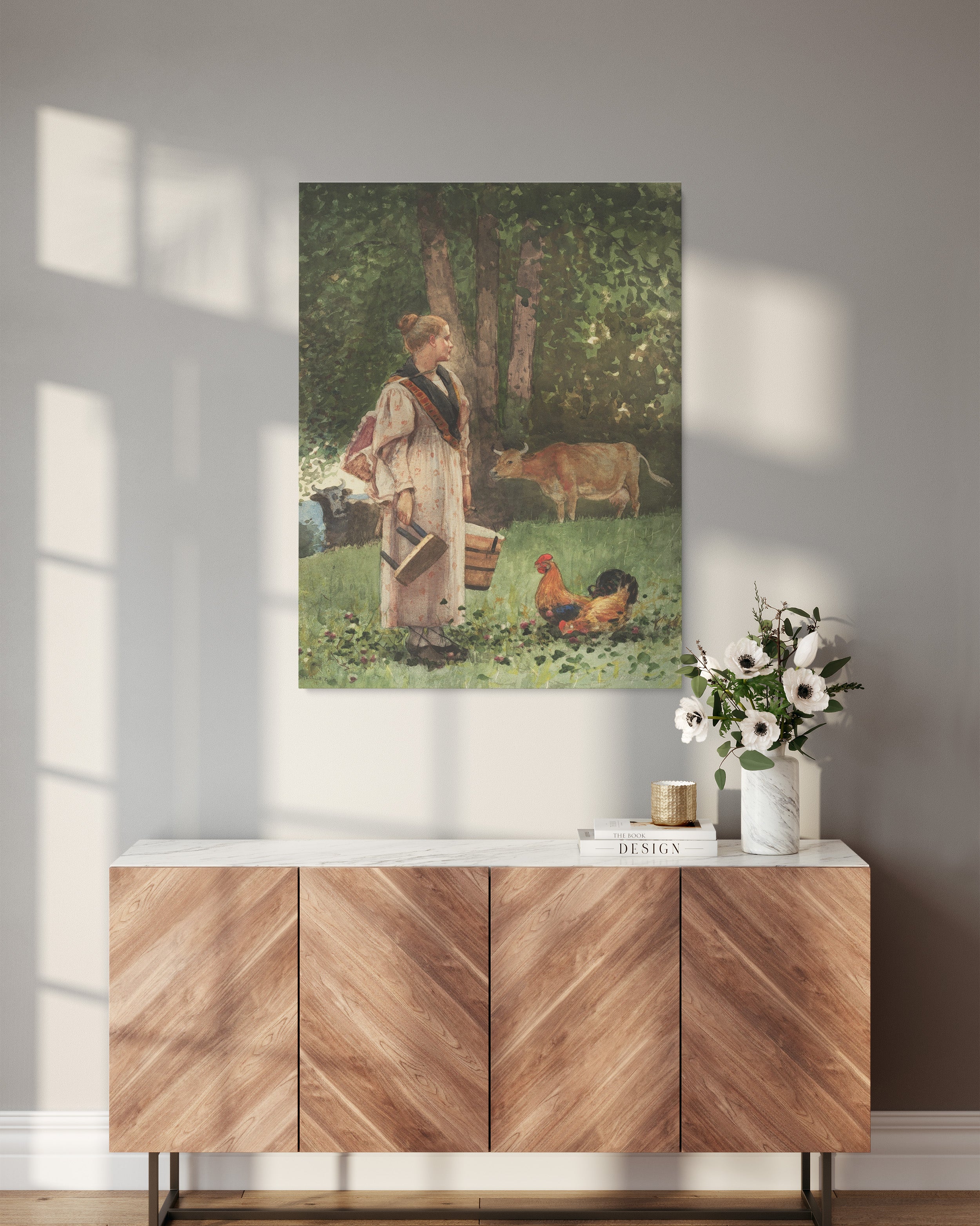 Obraz na płótnie "Mleczarka" - Winslow Homer - Mleczarka_Obraz do pokoju.jpg