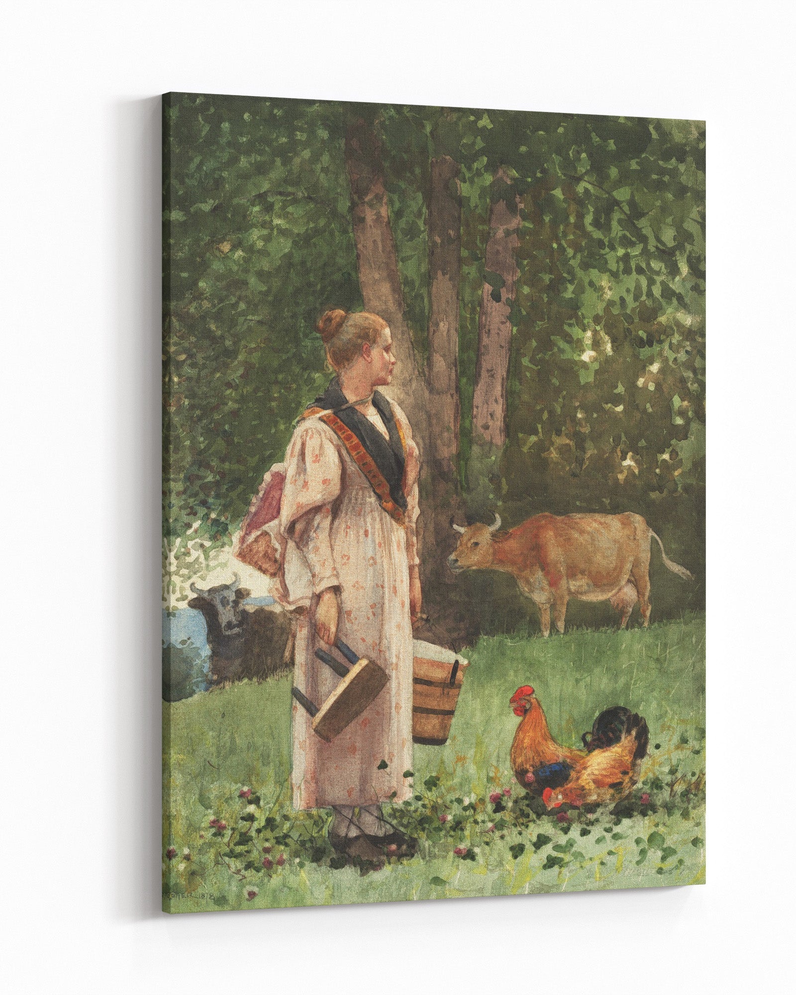 Obraz na płótnie "Mleczarka" - Winslow Homer - Mleczarka_Obraz na plotnie.jpg