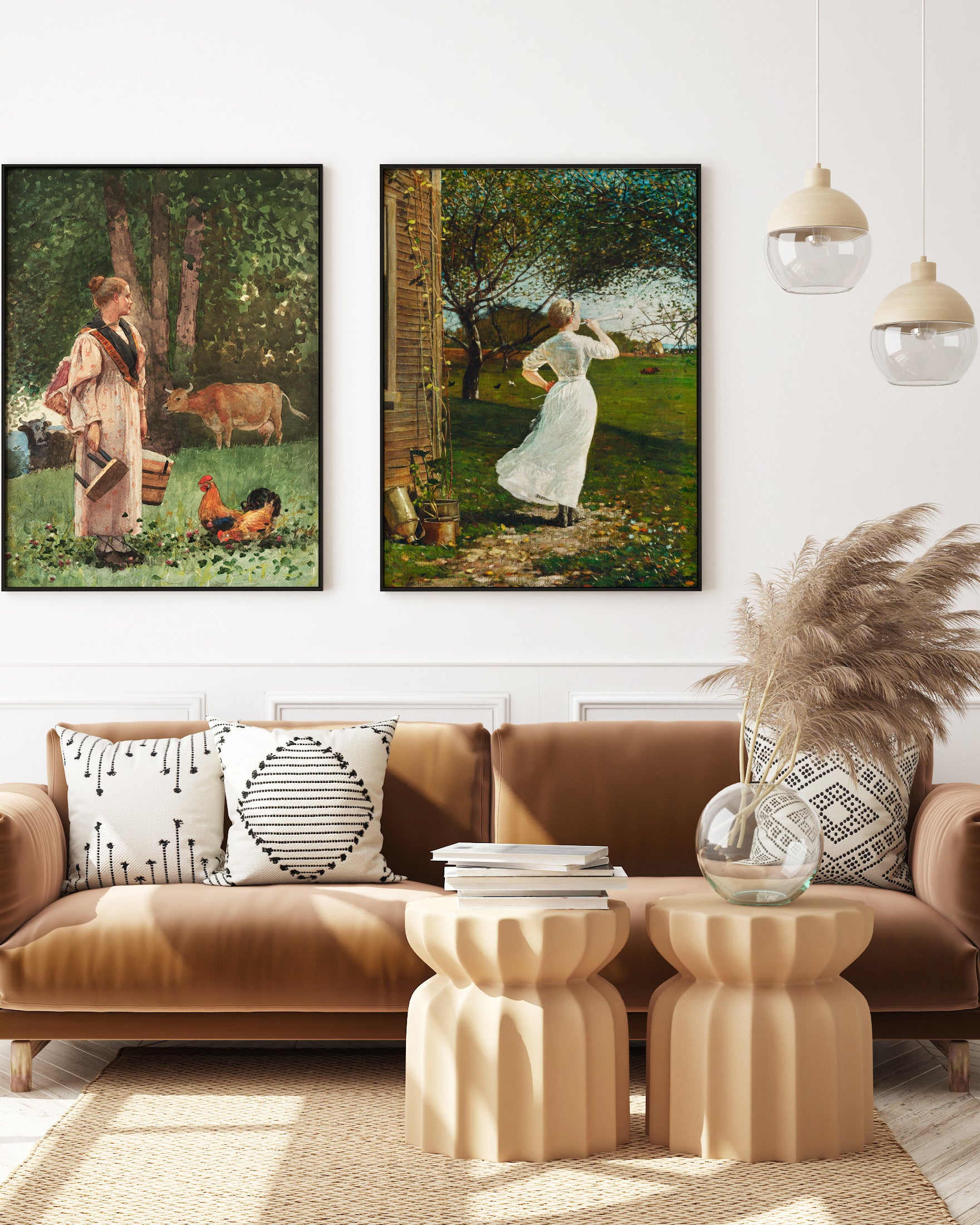 Poster „Die Milchmagd“ Winslow Homer, Kunstwerk – 3