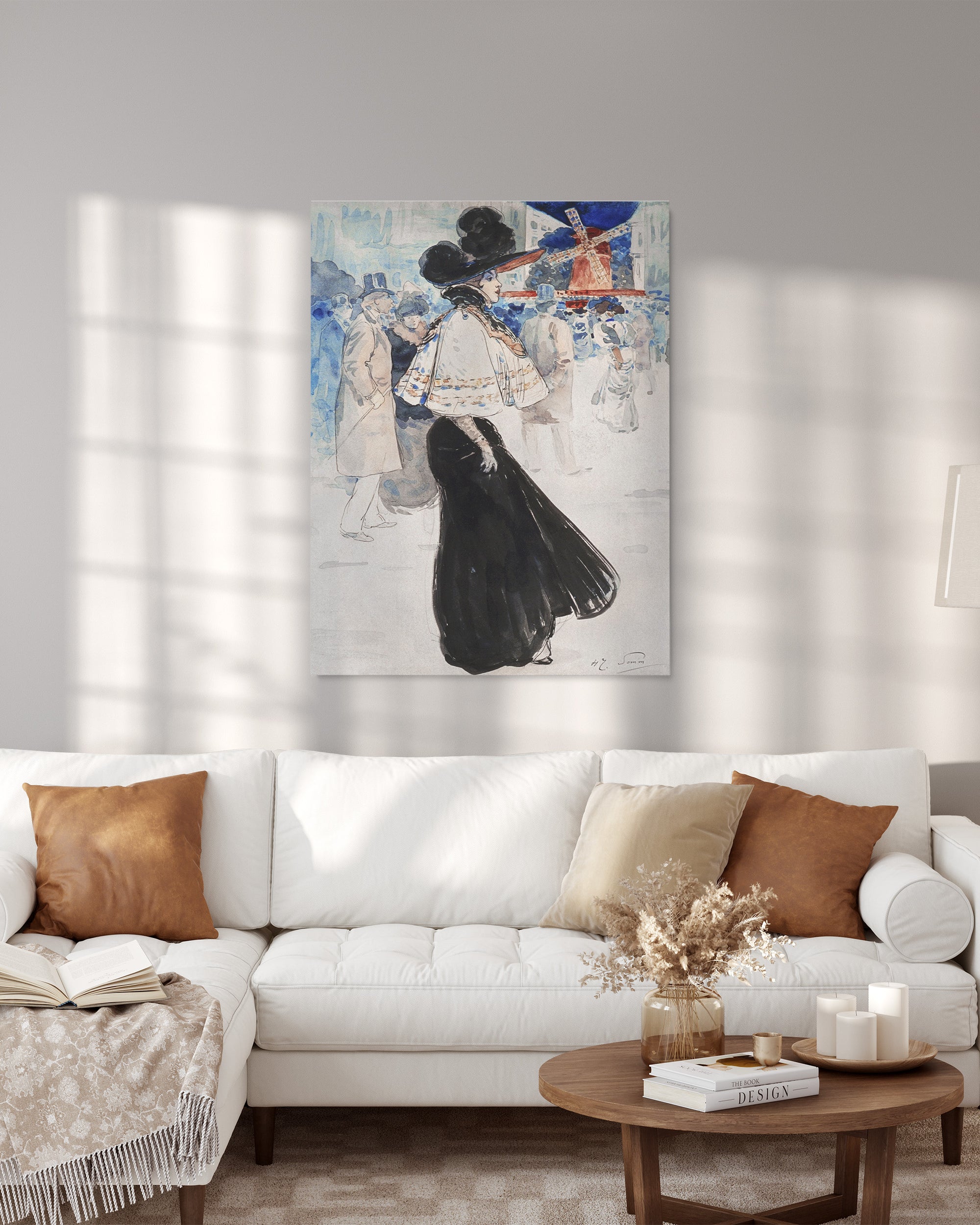 Obraz na płótnie "Moulin de la Galette" - Henry Somm - Moulin de la Galette_Canvas do salonu.jpg