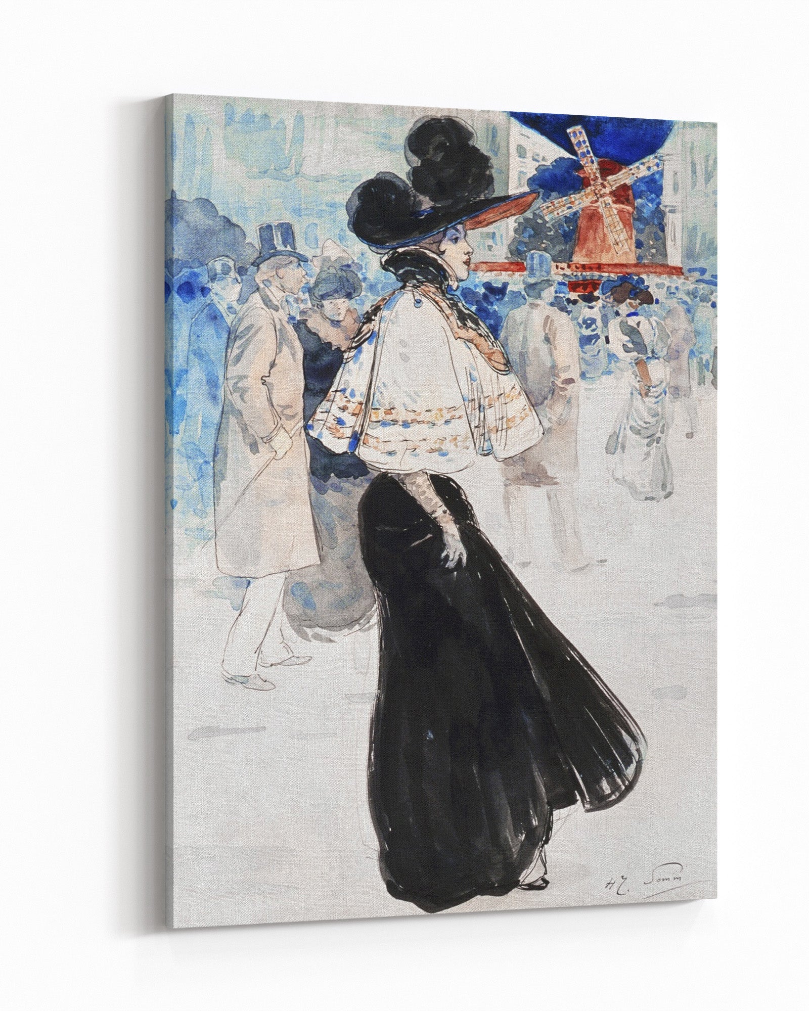 Obraz na płótnie "Moulin de la Galette" - Henry Somm - Moulin de la Galette_Obraz na plotnie.jpg