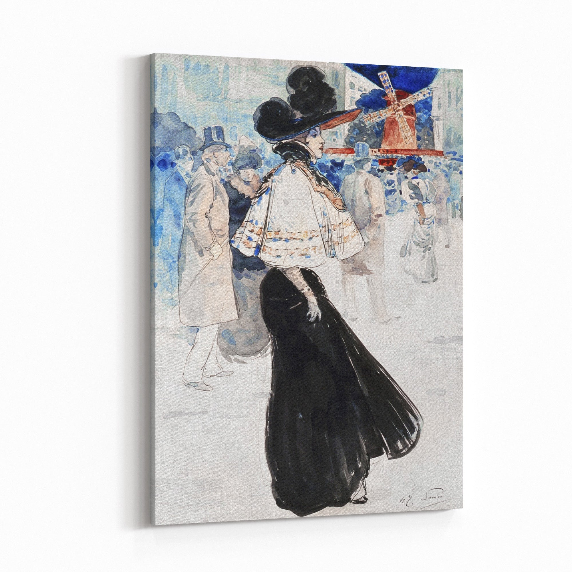 Obraz na płótnie "Moulin de la Galette" - Henry Somm - Moulin de la Galette_Obraz na plotnie.jpg