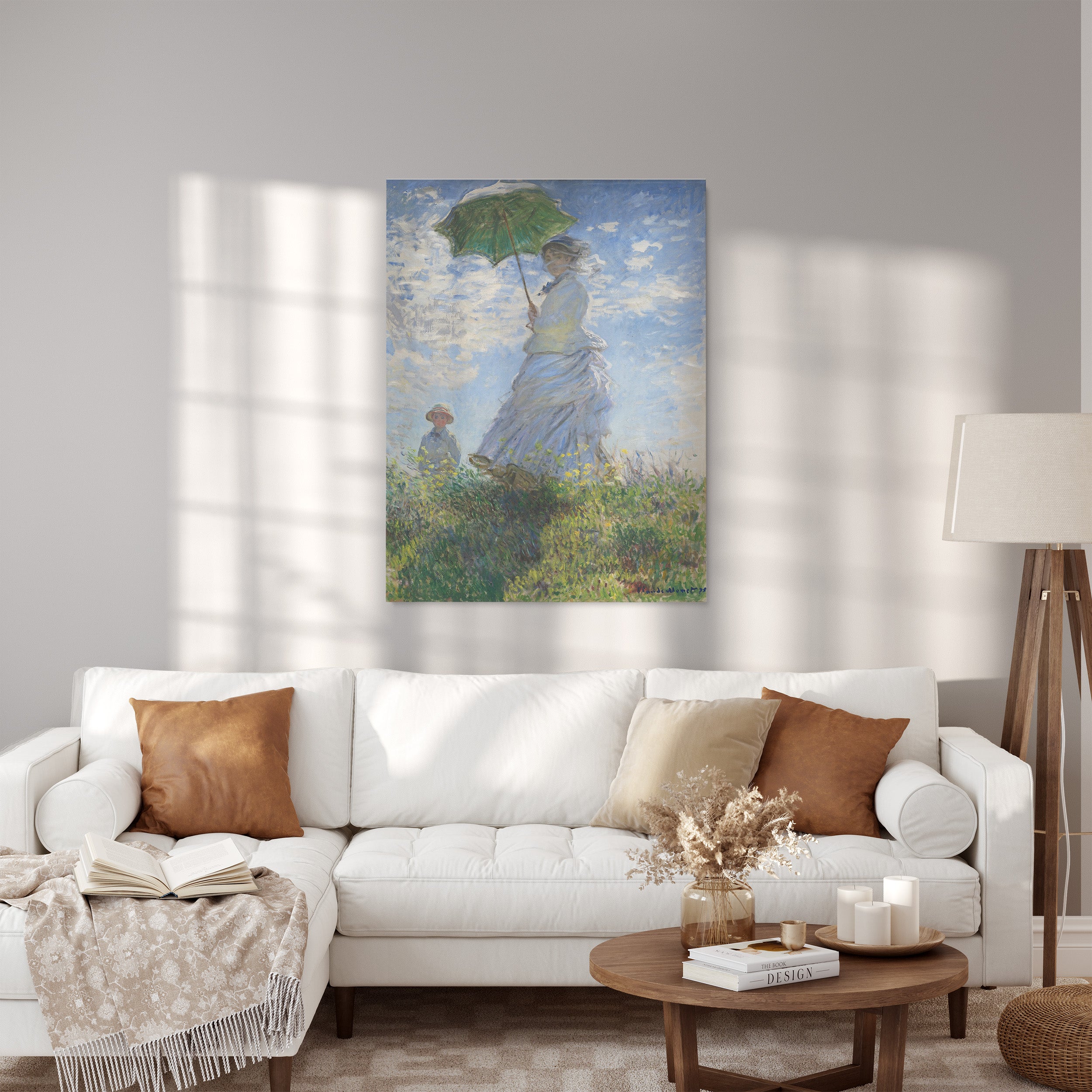 Obraz na płótnie "Pani Monet i jej syn" - Oscar Claude Monet - Obraz_Canvas do salonu.jpg