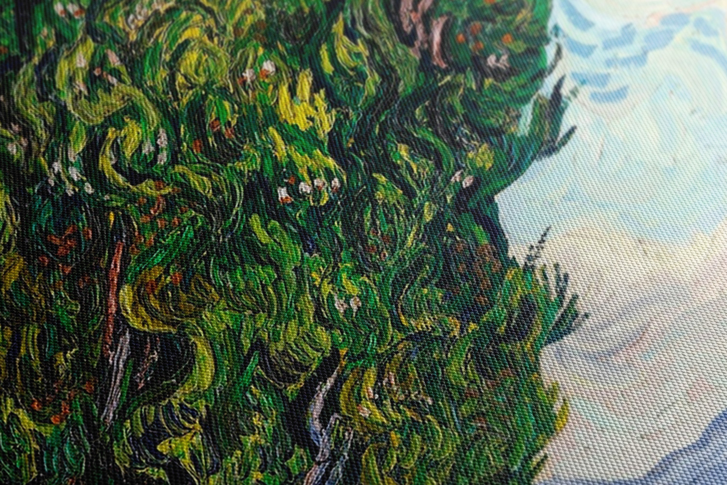 "Obraz na płótnie "Cypresy - Vincent van Gogh - Obraz_Canvas szczegol.jpg