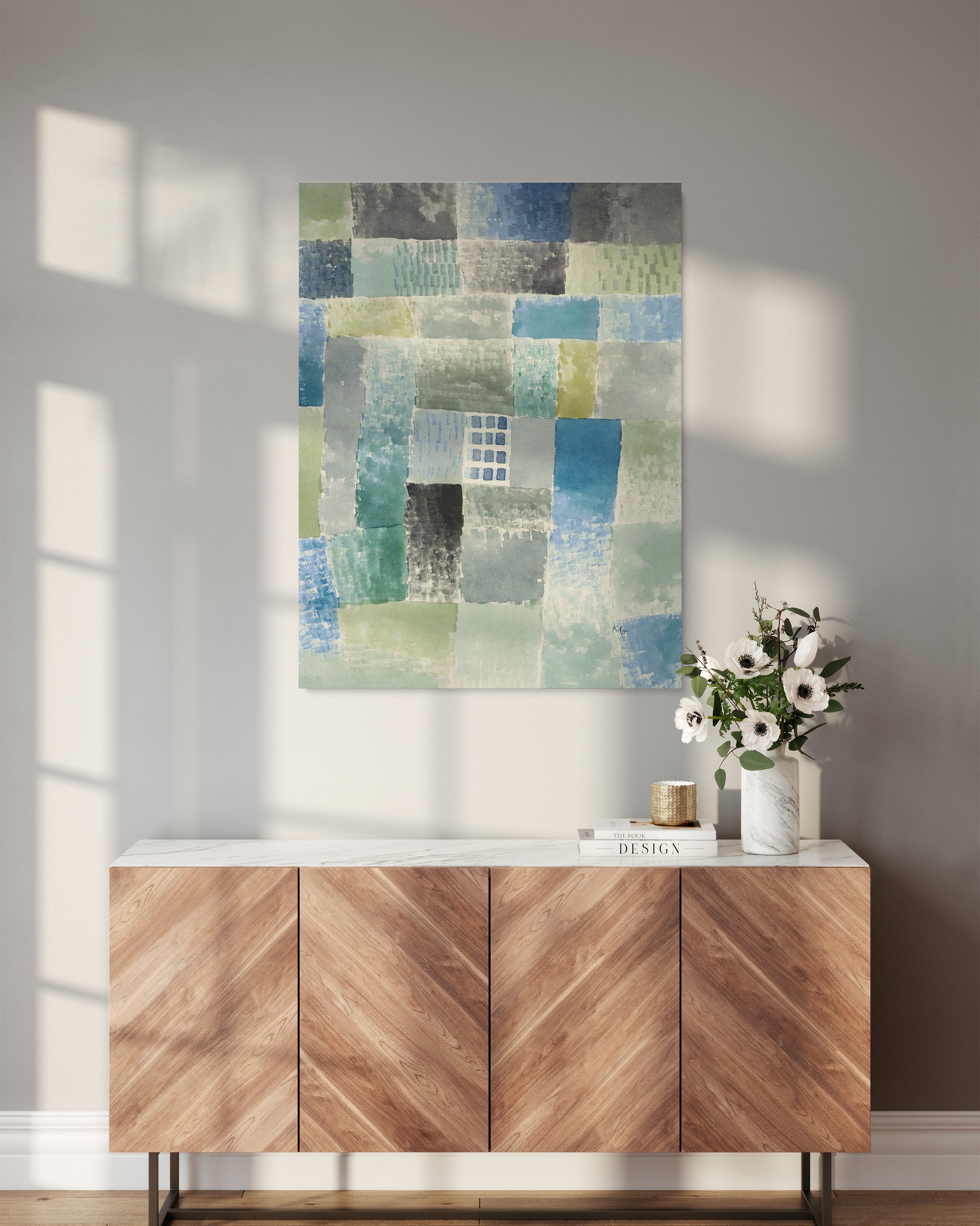 The First House in the Housing Estate - canvas print - 3