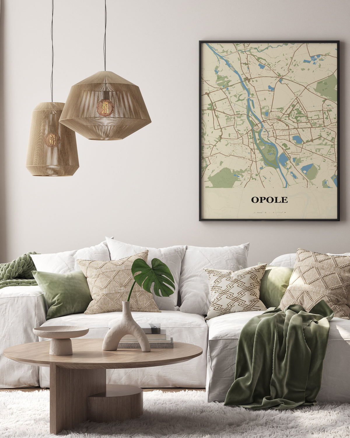 Plakat OPOLE – mapa miasta - 3