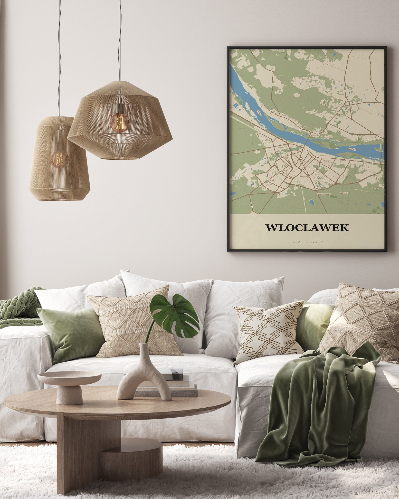 Plakat Włocławek – mapa miasta - 3