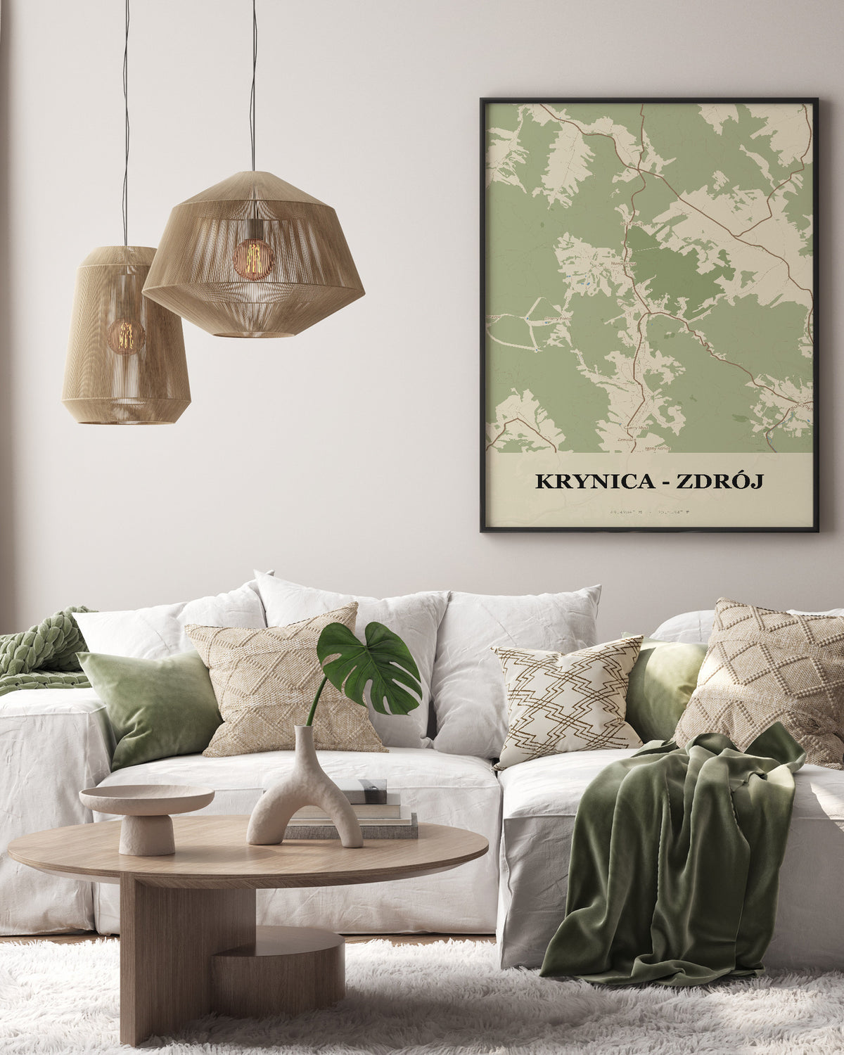 Plakat KRYNICA - ZDRÓJ - Stadtkarte - 3