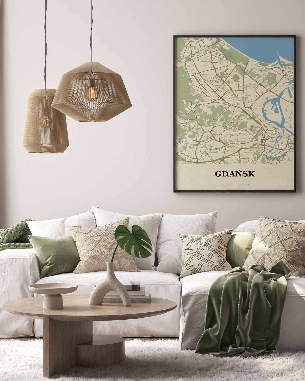 Plakat Gdańsk – mapa miasta - 3