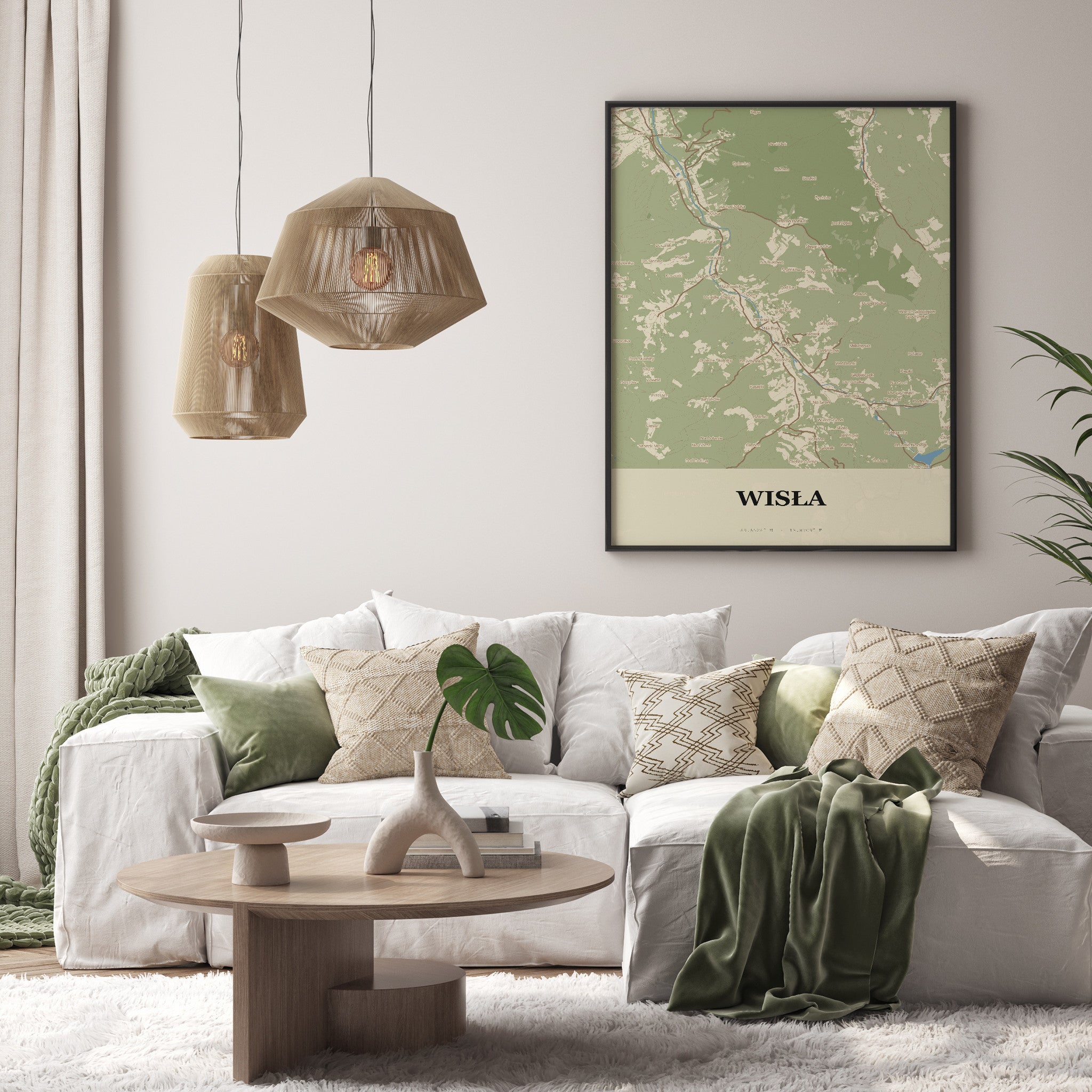 Plakat WISŁA - Mapa miasta