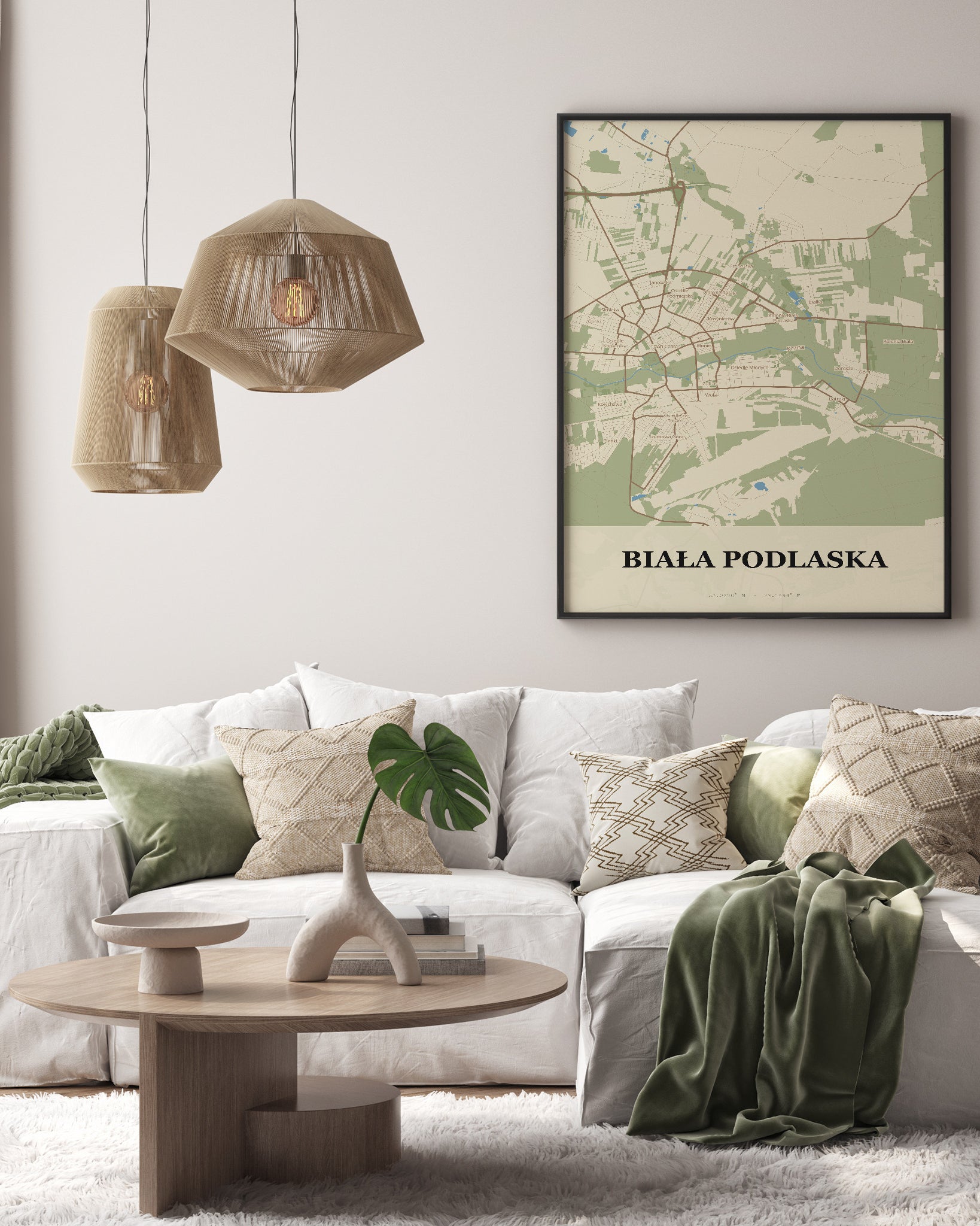Plakat Biała Podlaska – mapa miasta - 3