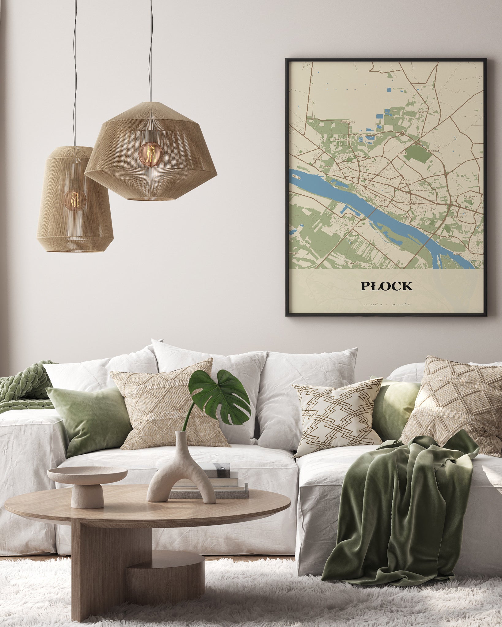 Plakat Płock – mapa miasta - 3