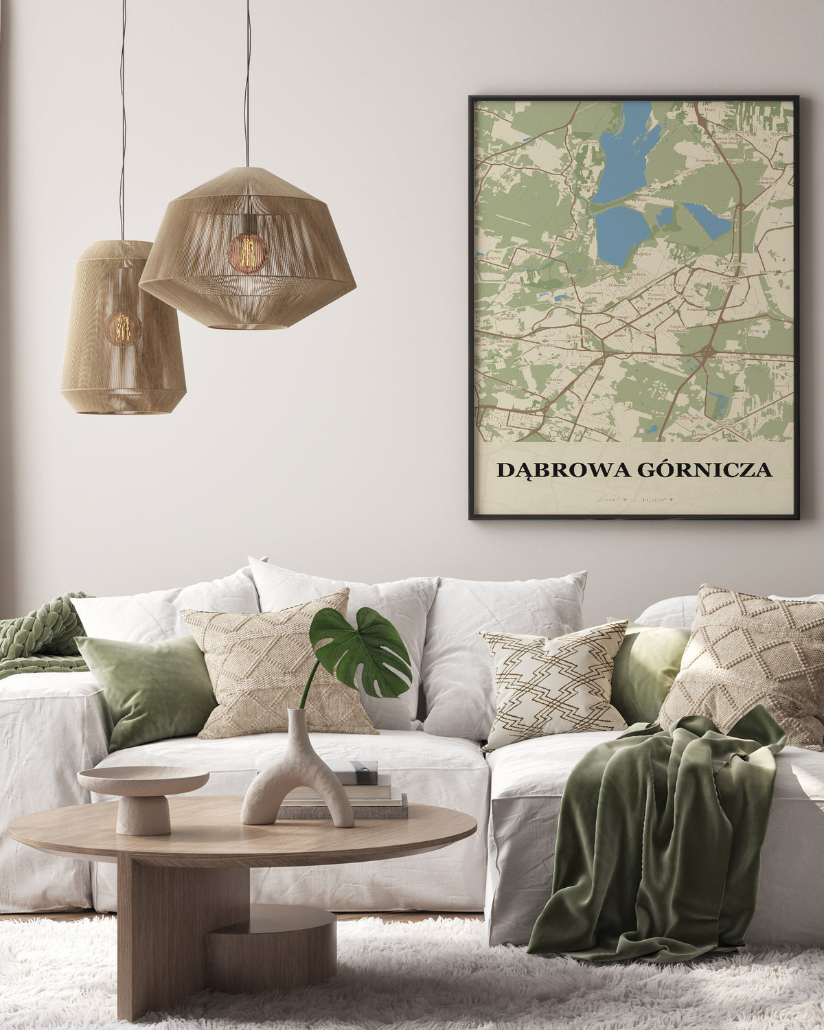 Plakat Dąbrowa Górnicza – mapa miasta, mapa techniczna miasta - 3