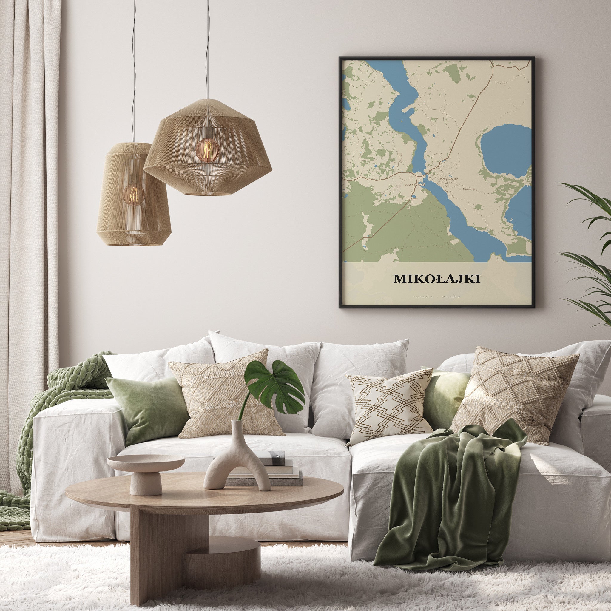 Plakat MIKOŁAJKI - Mapa miasta