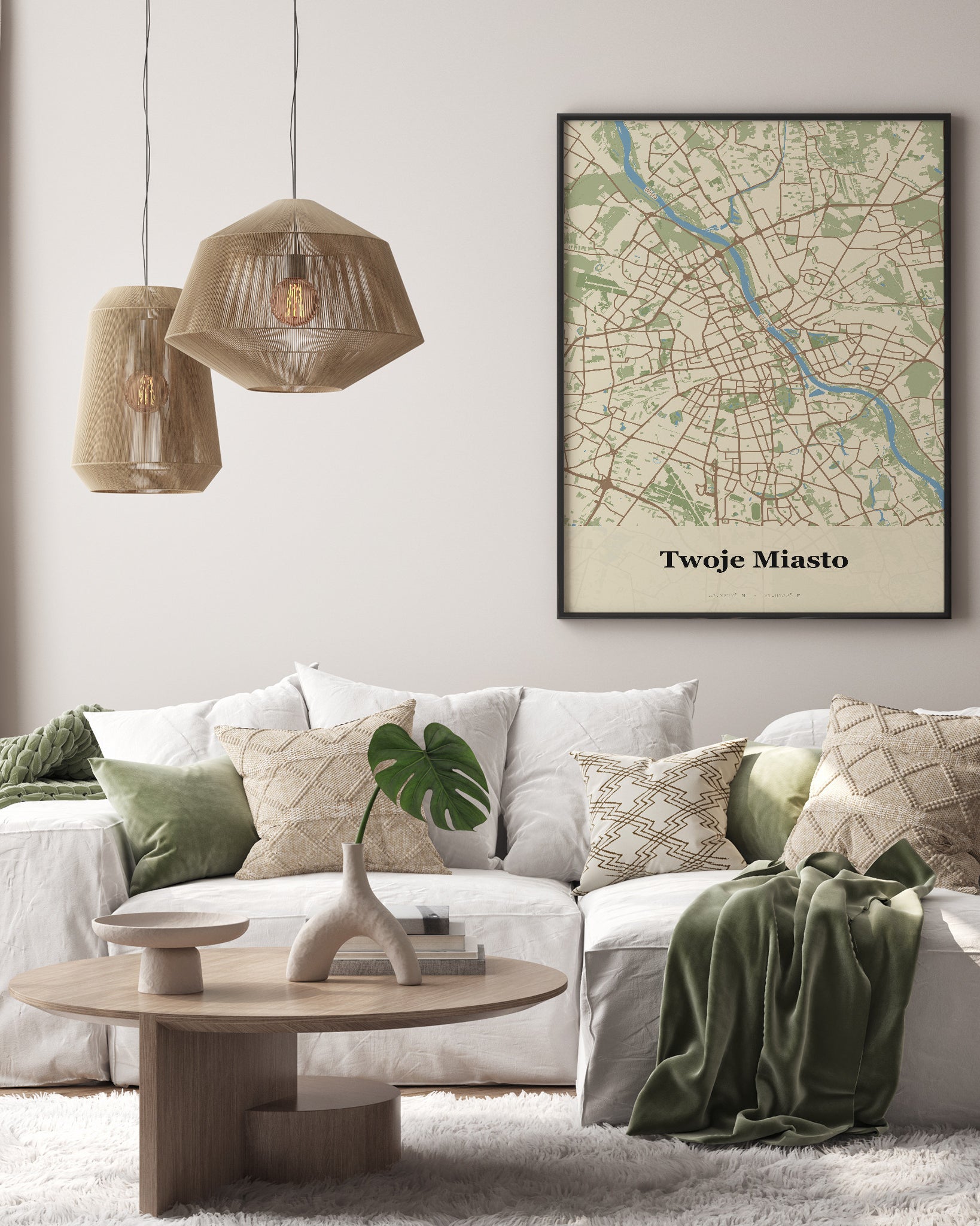 Plakat Twoje Miasto - Mapa miasta