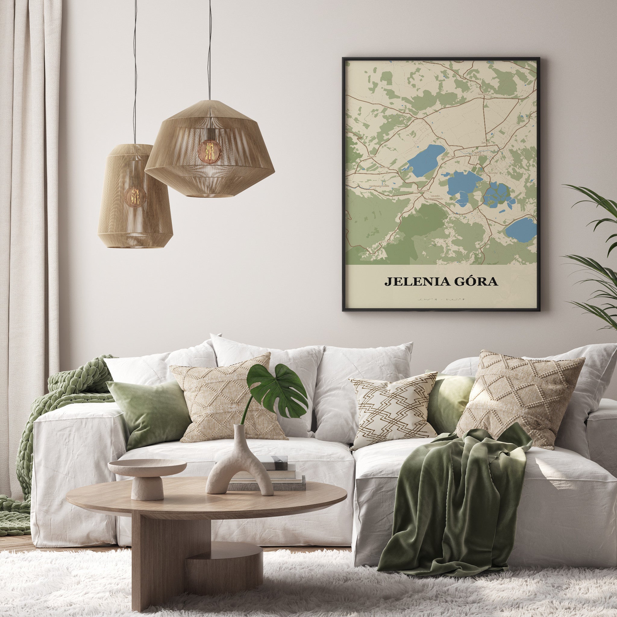 Plakat JELENIA GÓRA - Mapa miasta