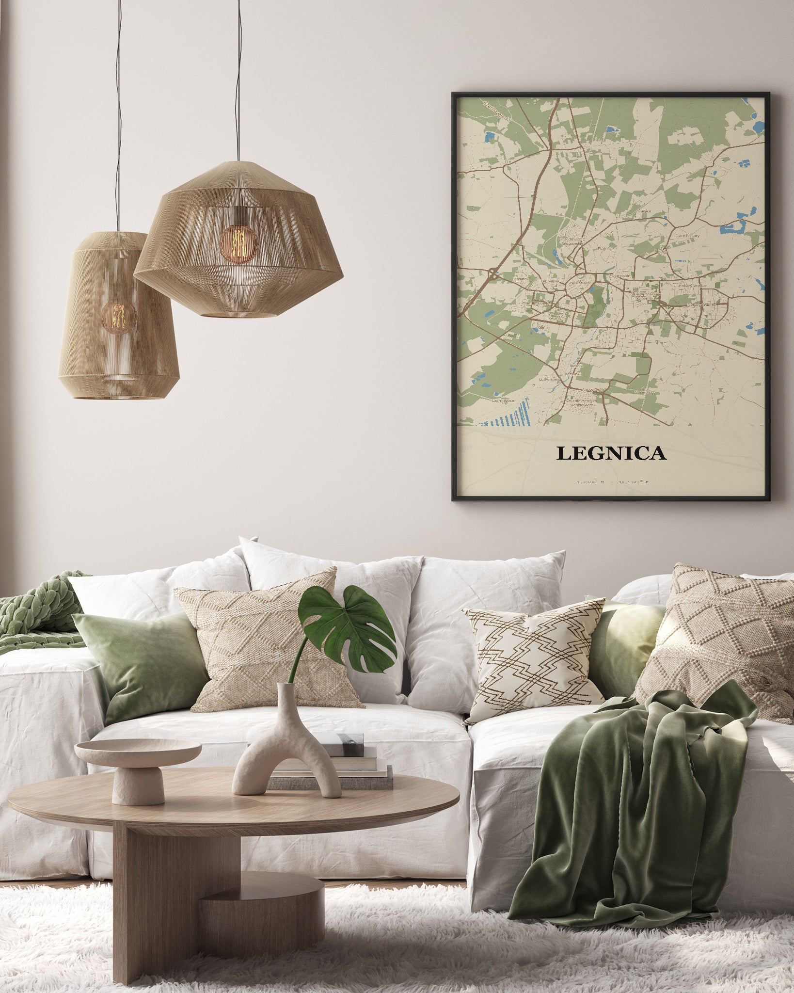 Plakat LEGNICA - mapa miasta - 3