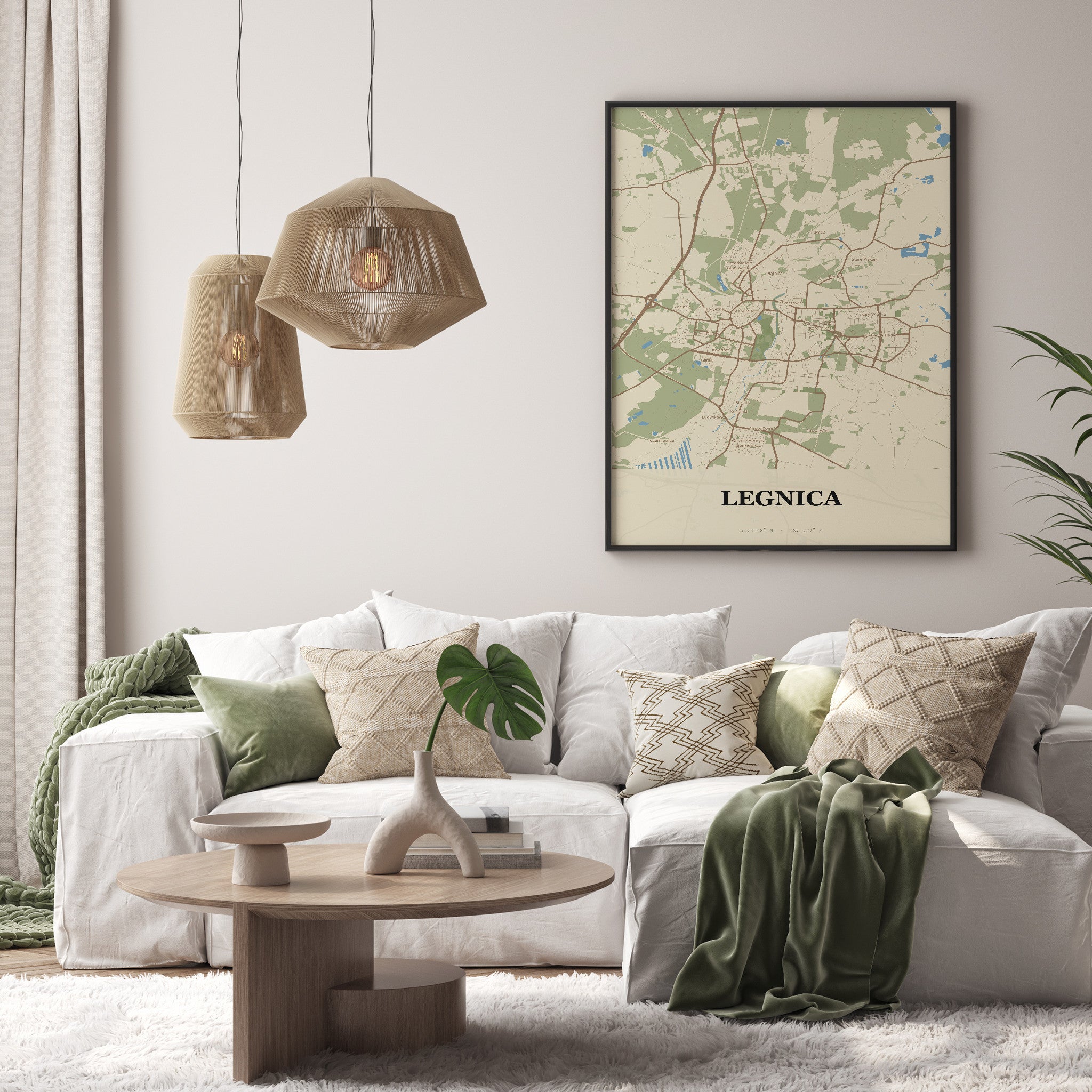 Plakat LEGNICA - Mapa miasta