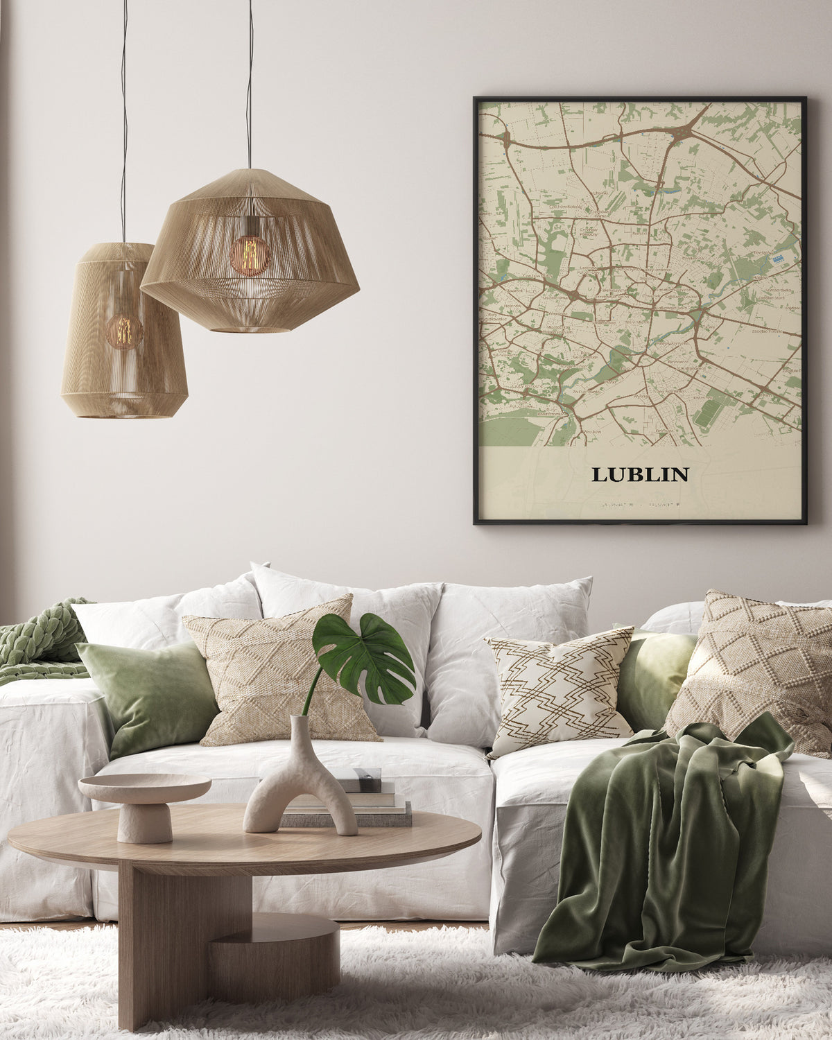 Plakat LUBLIN – mapa miasta - 3