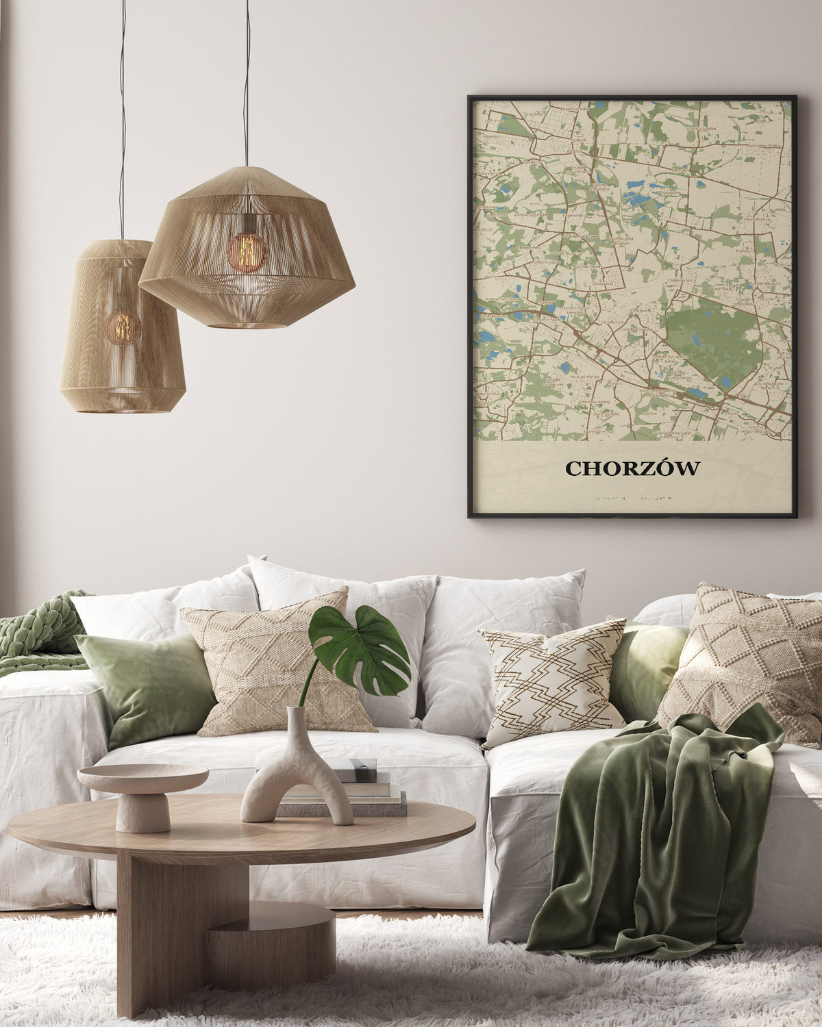 Poster CHORZÓW - Stadtkarte, Stadtkarte Chorzów - 3