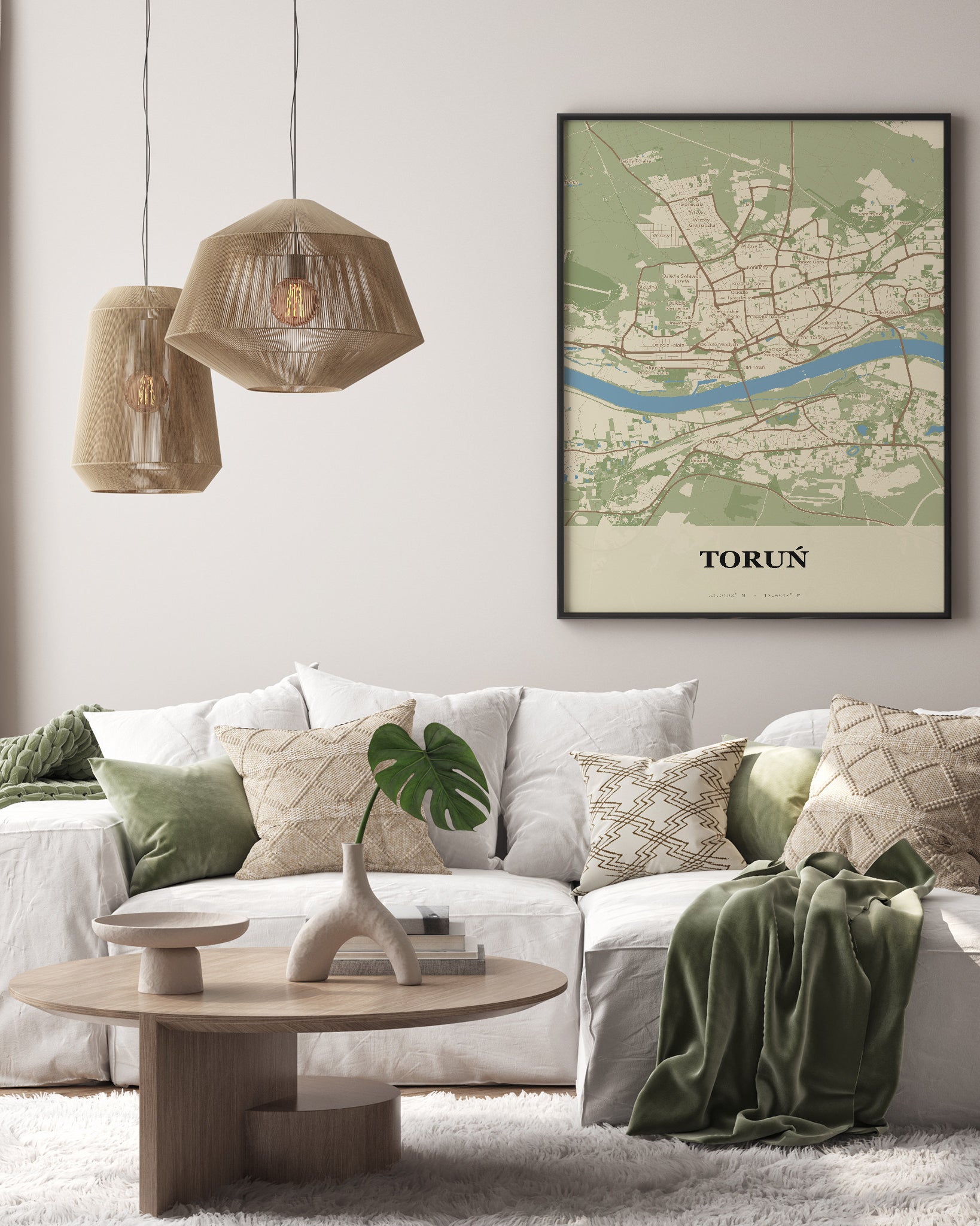 Plakat TORUŃ - Mapa miasta, mapa techniczna miasta Toruń - 3