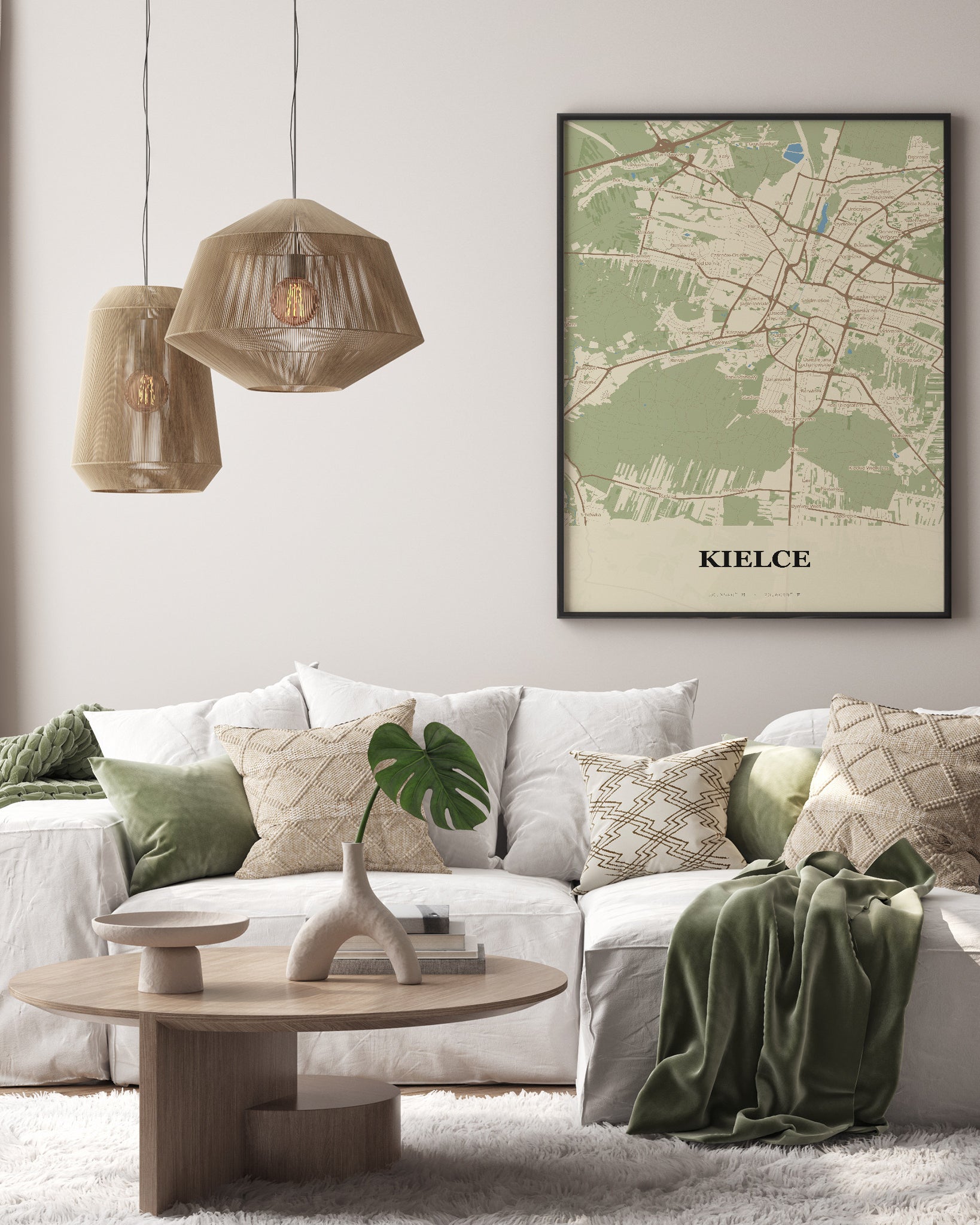 Plakat KIELCE – mapa miasta - 3