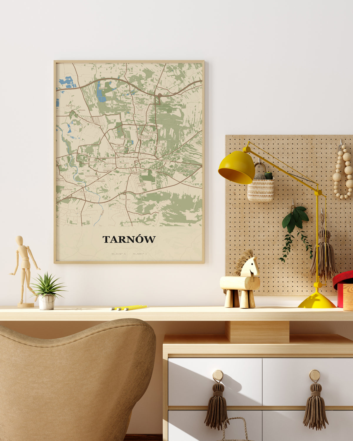 Plakat TARNÓW - mapa miasta, mapa miasta w nowoczesnym stylu - 4