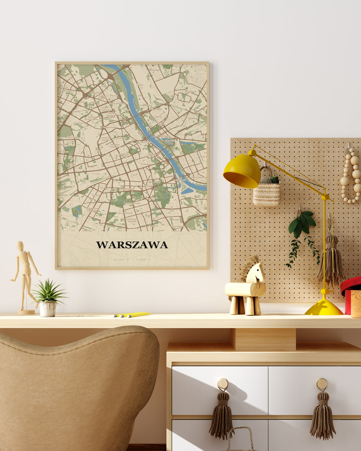 Plakat WARSZAWA - Mapa miasta, mapa miasta - 4