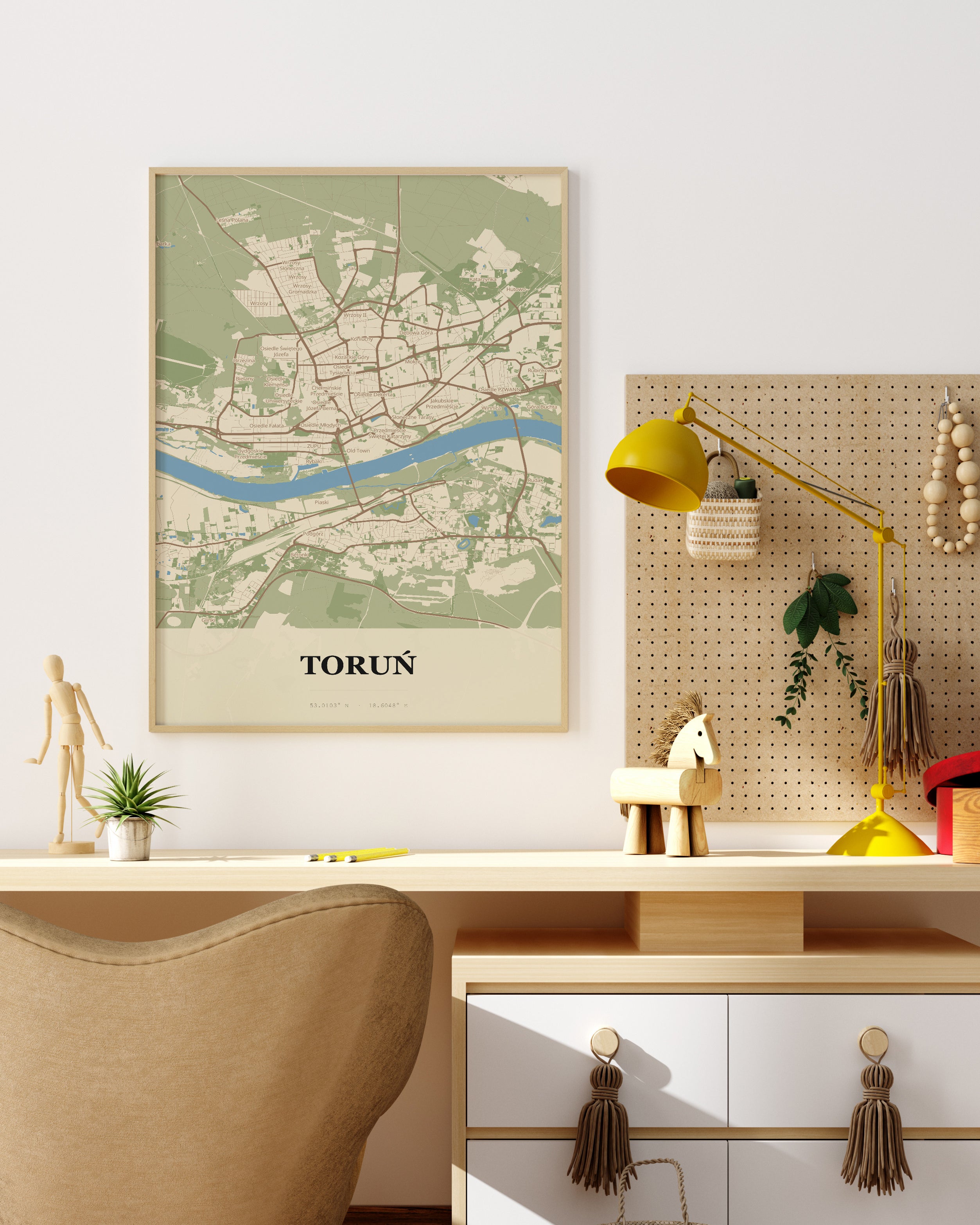 Plakat TORUŃ - Mapa miasta, mapa techniczna miasta Toruń - 4