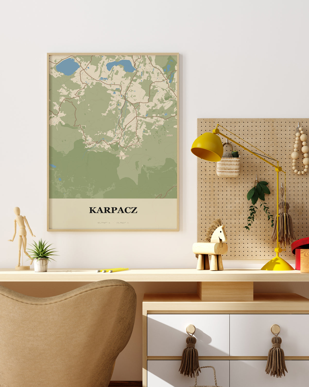 Plakat Karpacz – mapa miasta, mapa techniczna miasta - 4