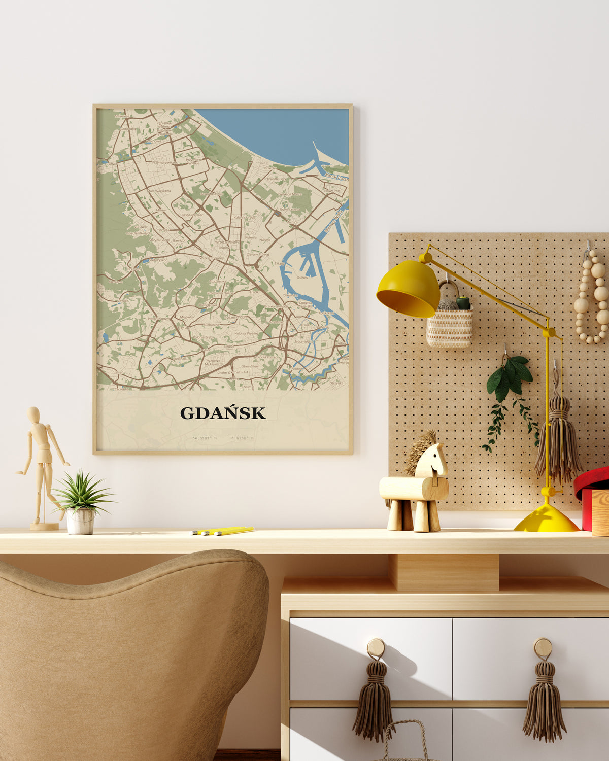 Plakat Gdańsk – mapa miasta - 4
