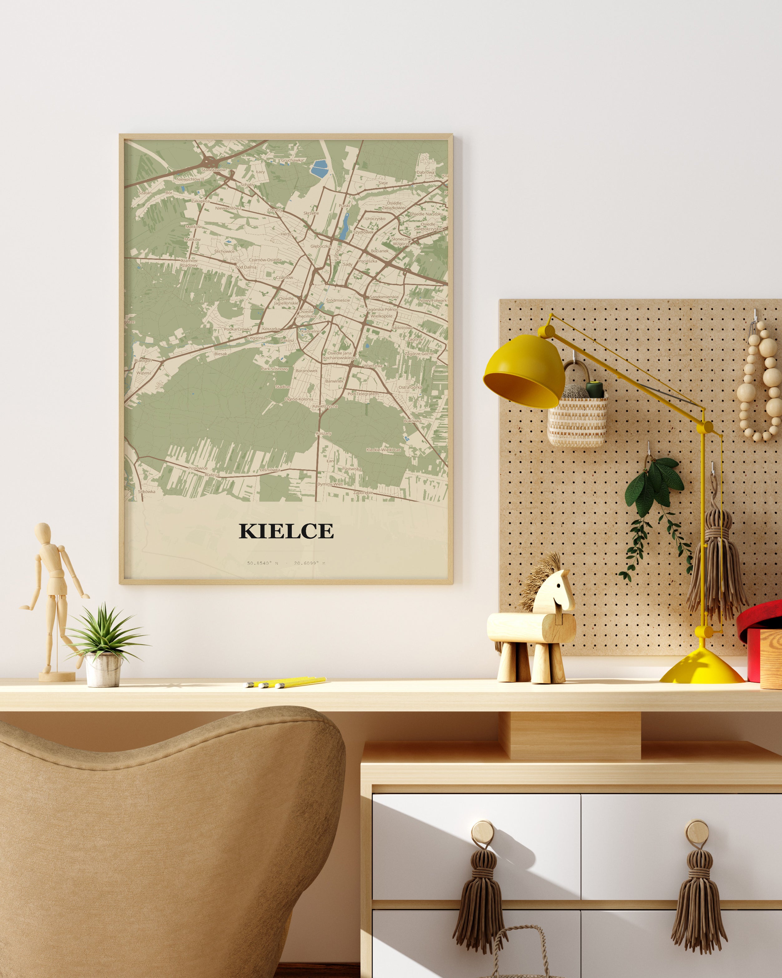 Plakat KIELCE – mapa miasta - 4