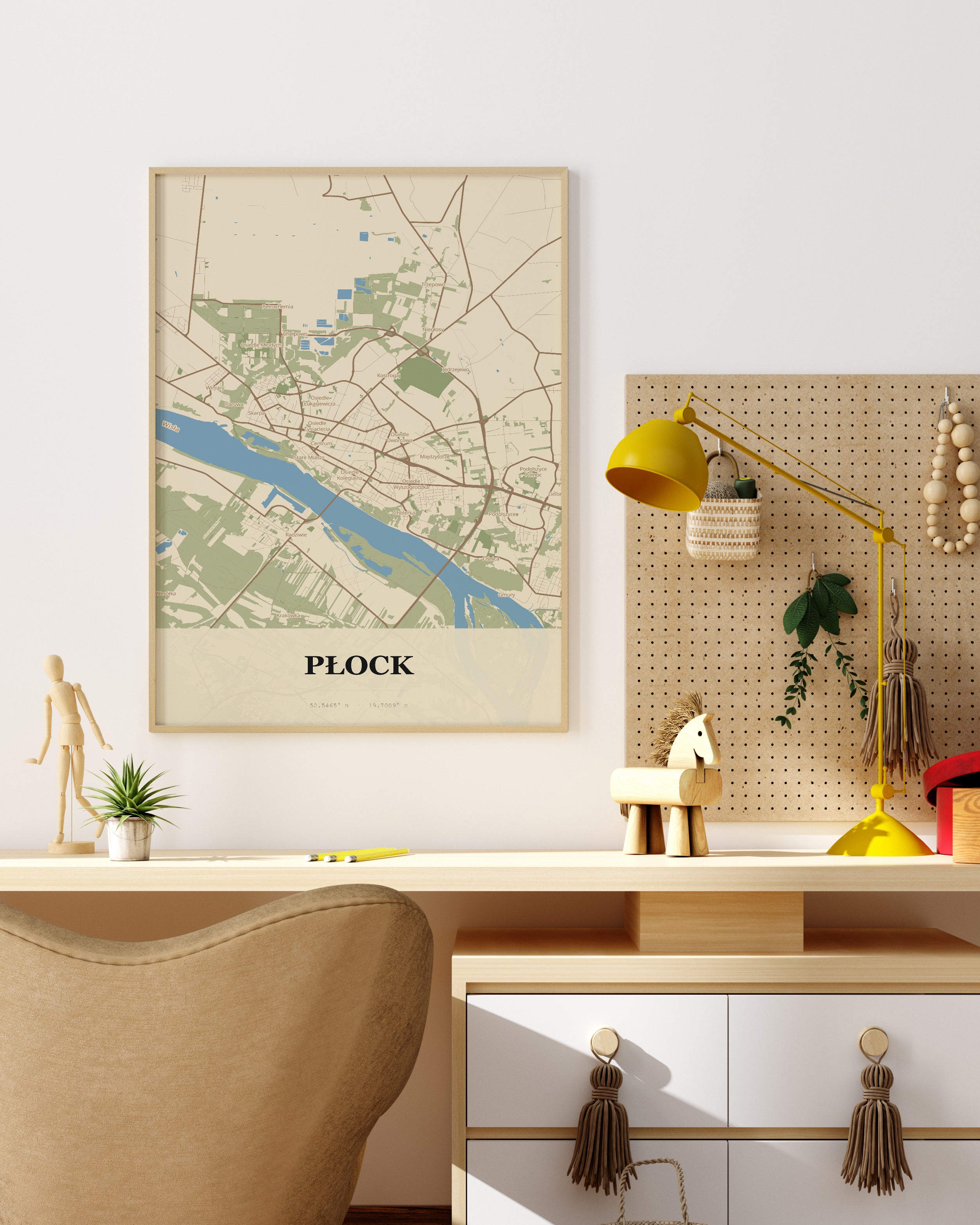 Plakat Płock – mapa miasta - 4