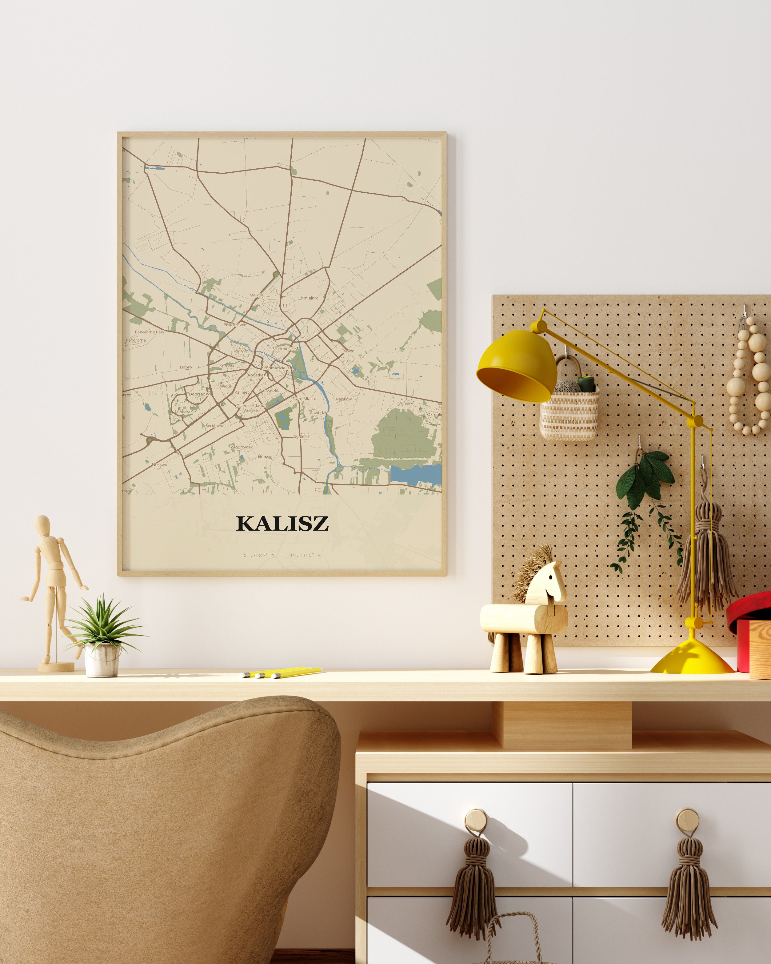 Plakat KALISZ - Mapa miasta, mapa miasta - 4
