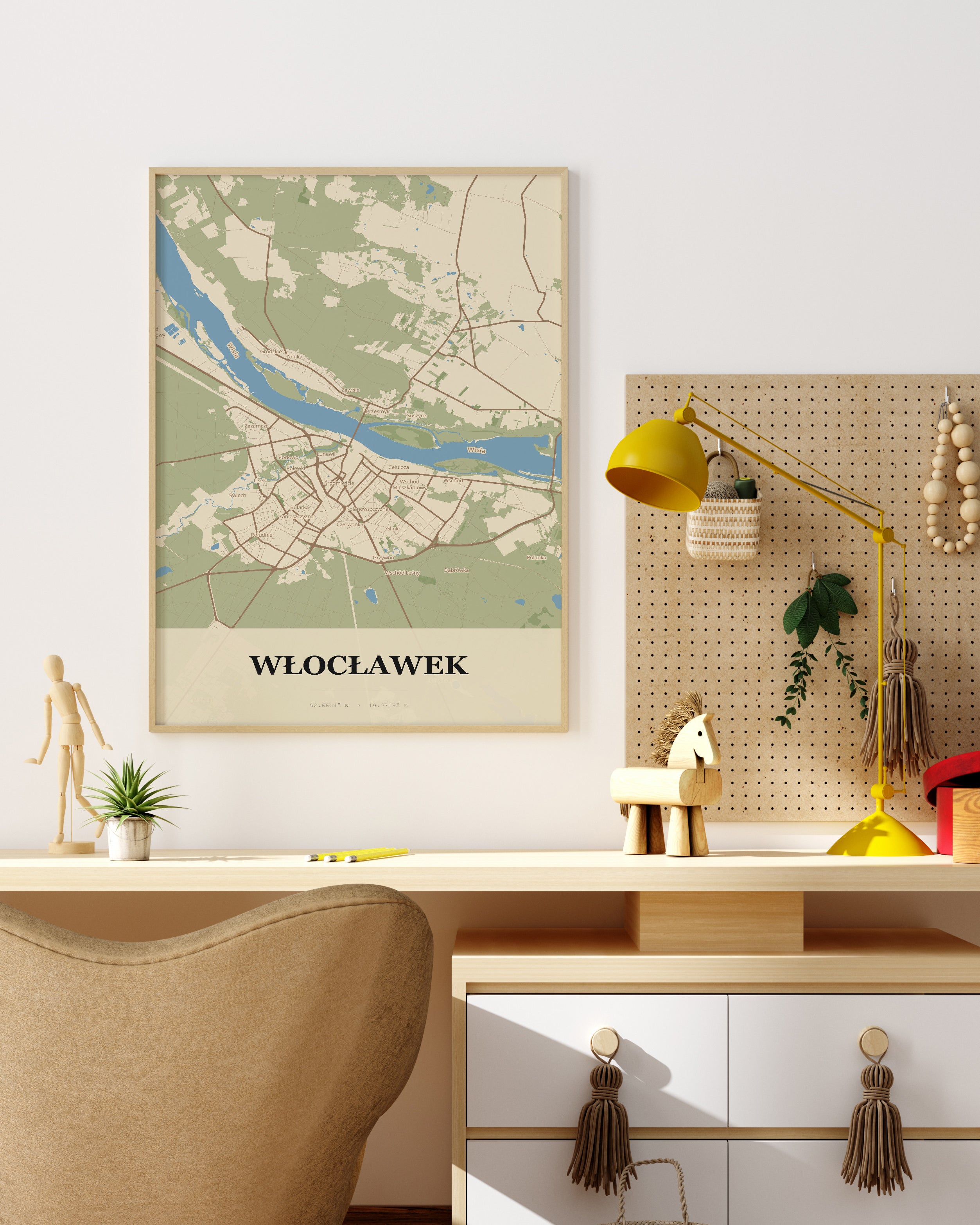 Plakat Włocławek – mapa miasta - 4