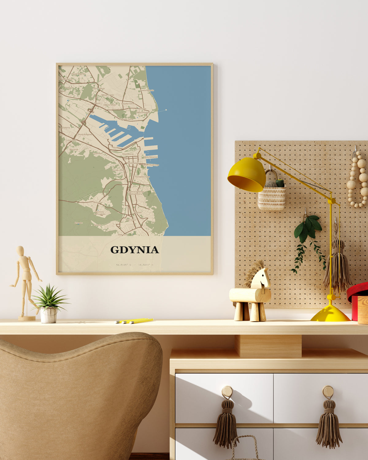 Plakat GDYNIA – mapa miasta - 4